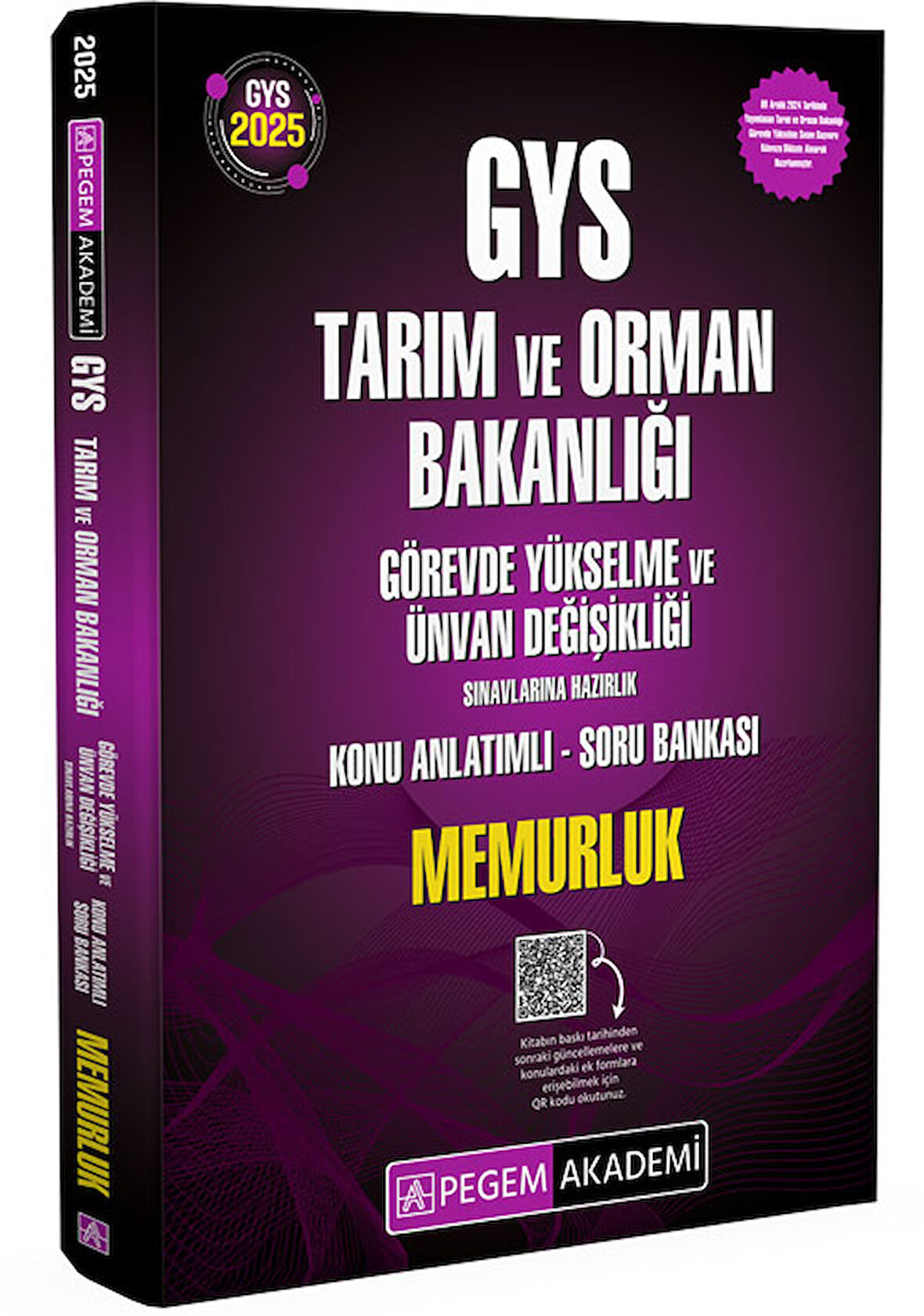 2025 GYS Tarım ve Orman Bakanlığı Görevde Yükselme Sınavlarına Hazırlık Konu Anlatımlı Soru Bankası 