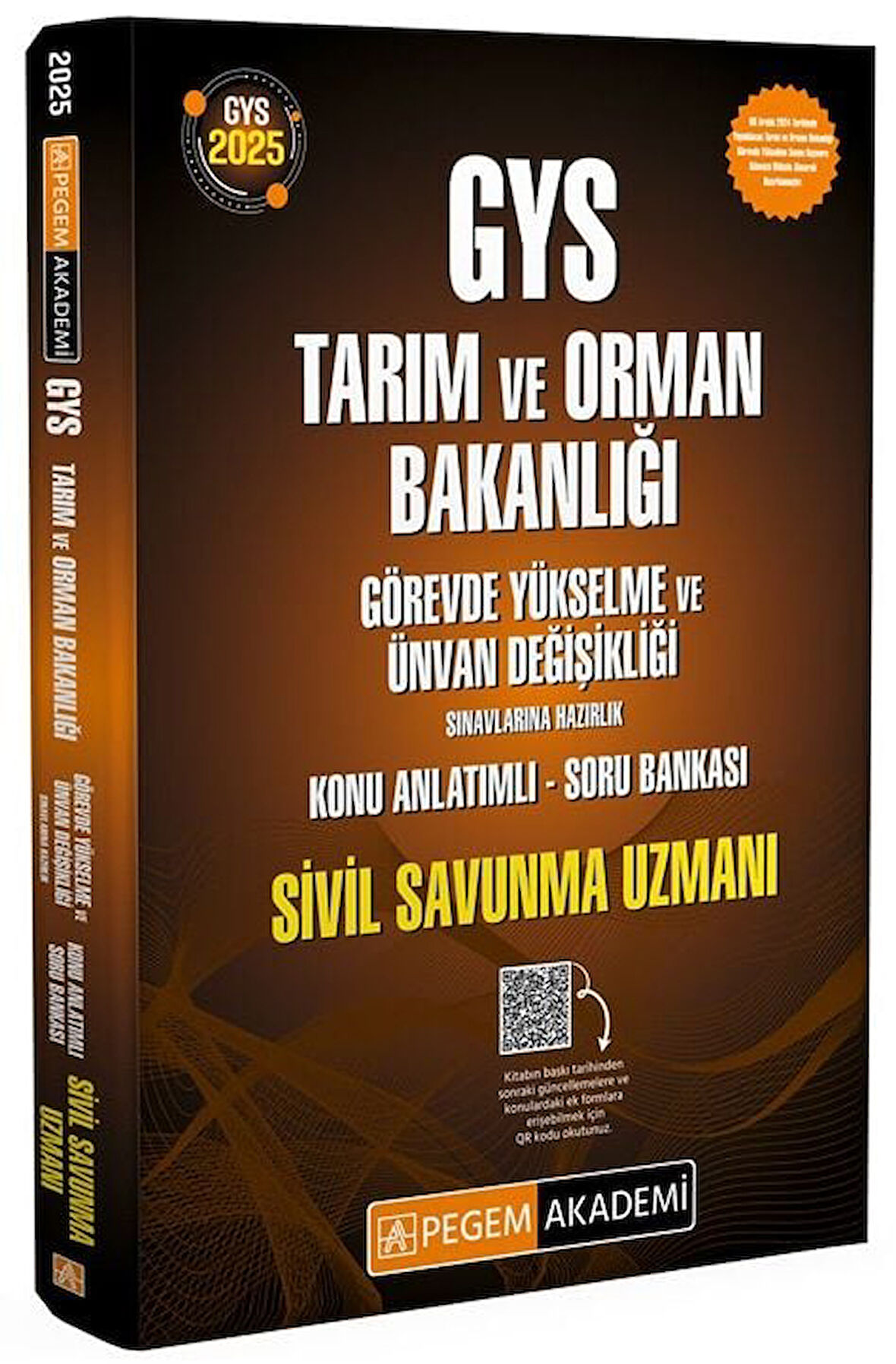 Pegem 2025 GYS Tarım ve Orman Bakanlığı Sivil Savunma Uzmanı Konu Anlatımlı Soru Bankası Görevde Yükselme Pegem Akademi Yayınları