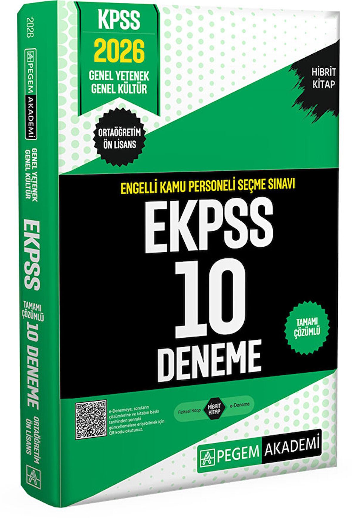 2026 E-KPSS Engelli Kamu Personeli Seçme Sınavı Tamamı Çözümlü 10 Deneme (Ortaöğretim-Ön Lisans)