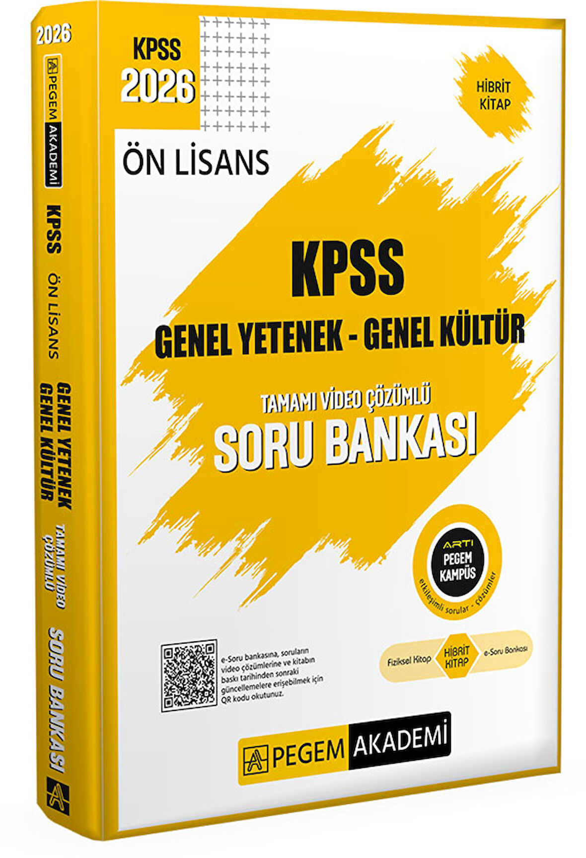 Pegem 2026 KPSS Ön Lisans Soru Bankası Çözümlü Tek Kitap Pegem Akademi Yayınları