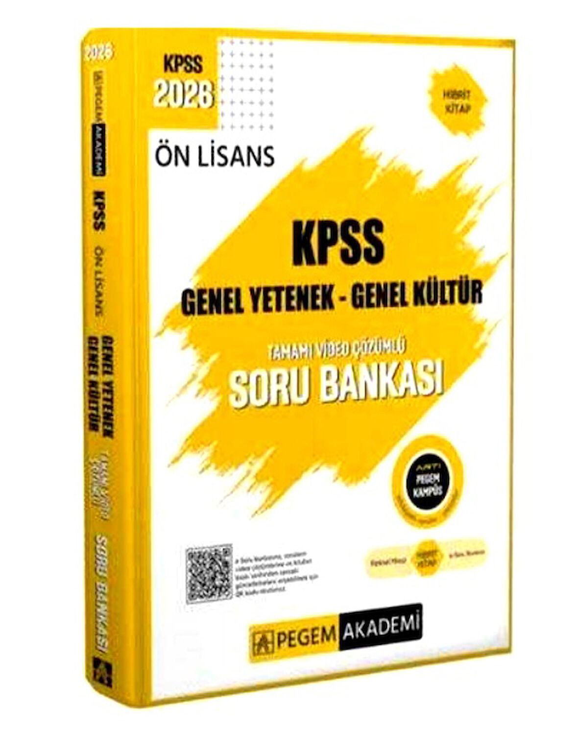 Pegem Kpss Ön Lisans Gy-Gk Soru Video Çözümlü ve ve Dgs Deneme Paragraf  9786257759410