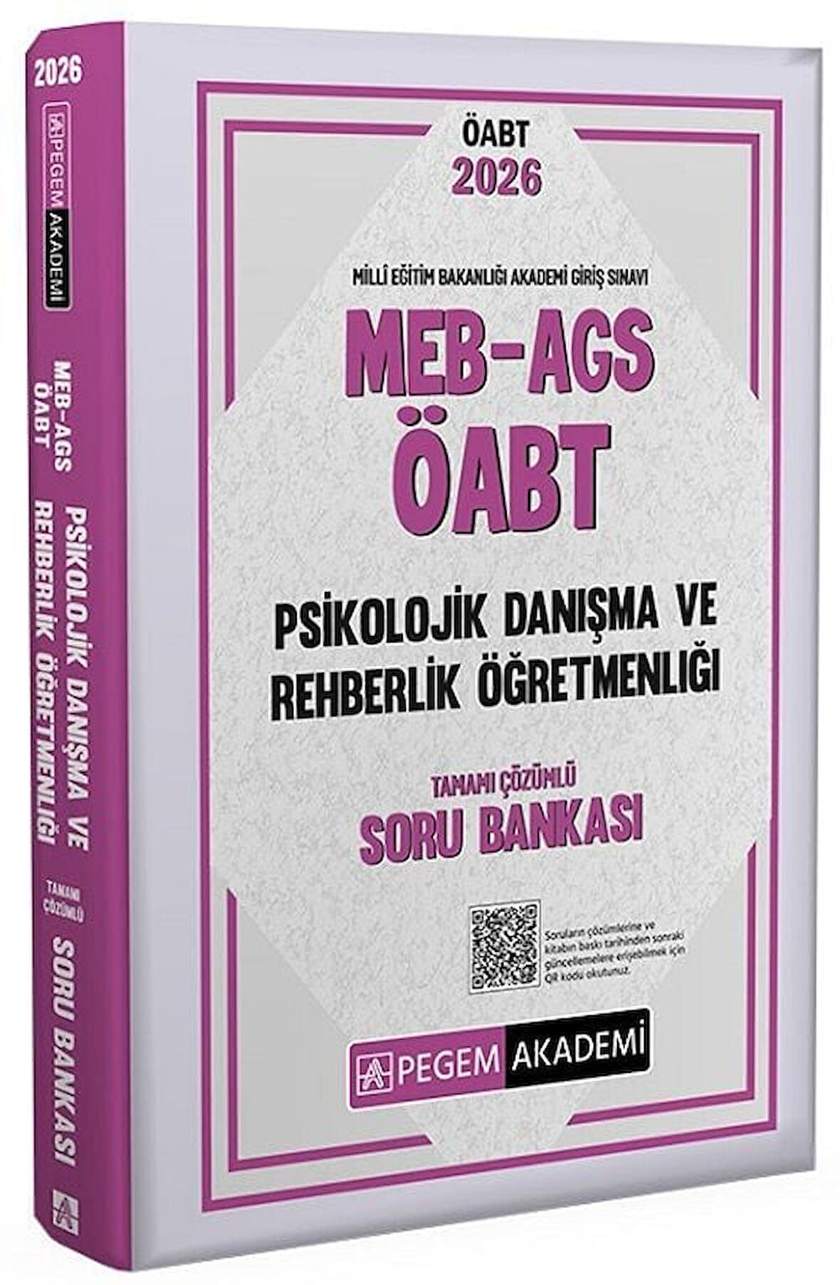 Pegem 2026 ÖABT MEB-AGS Psikolojik Danışma ve Rehberlik Öğretmenliği Soru Bankası Çözümlü Pegem Akademi Yayınları