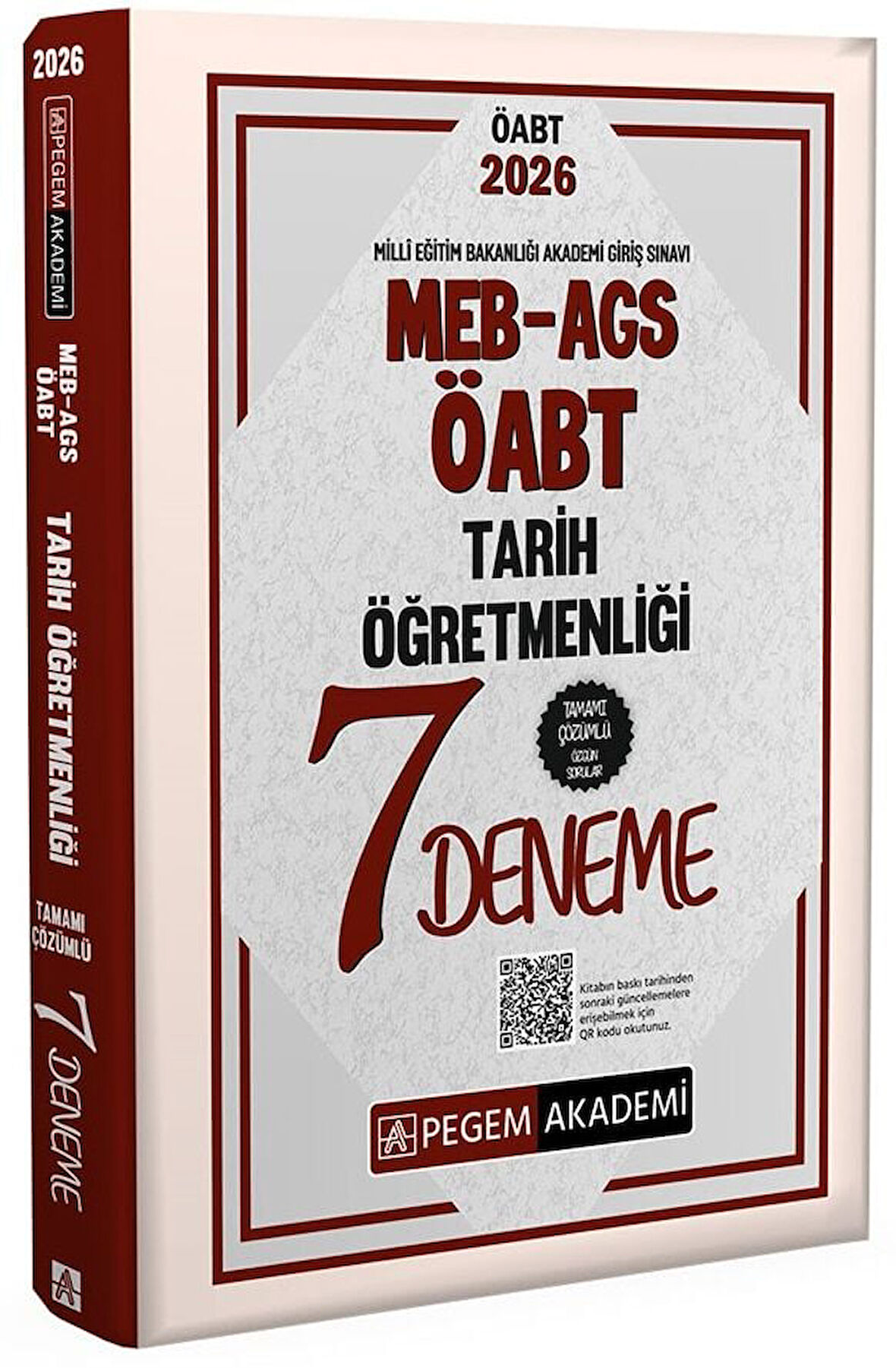 Pegem 2026 ÖABT MEB-AGS Tarih Öğretmenliği 7 Deneme Çözümlü Pegem Akademi Yayınları