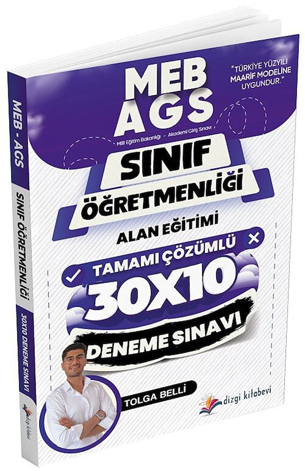 Dizgi Kitap ÖABT MEB-AGS Sınıf Öğretmenliği Alan Eğitimi 30x10 Deneme Çözümlü - Tolga Belli Dizgi Kitap Yayınları