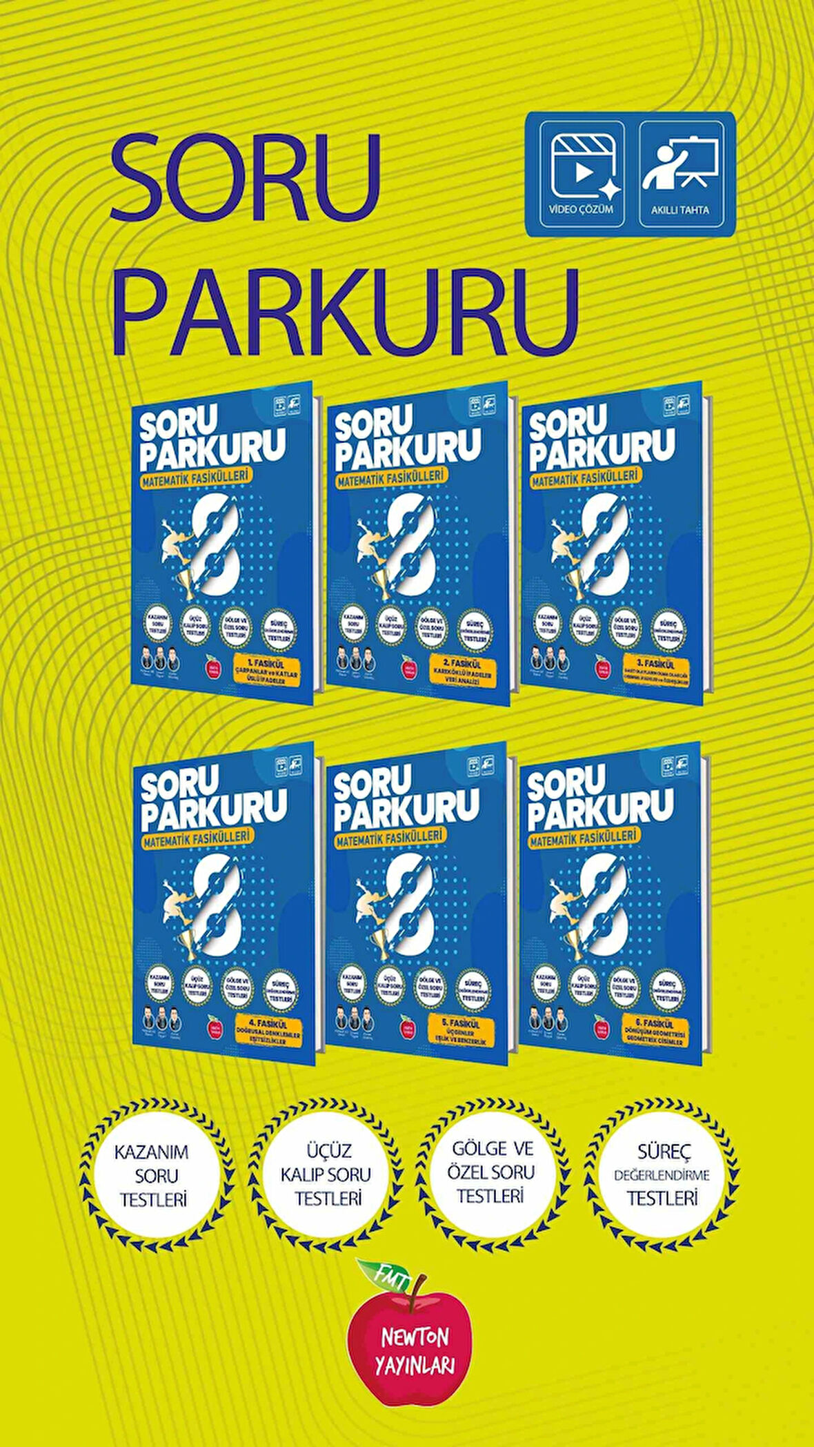 Newton Yayınları 8.Sınıf Matematik Soru Parkuru Seti Yeni