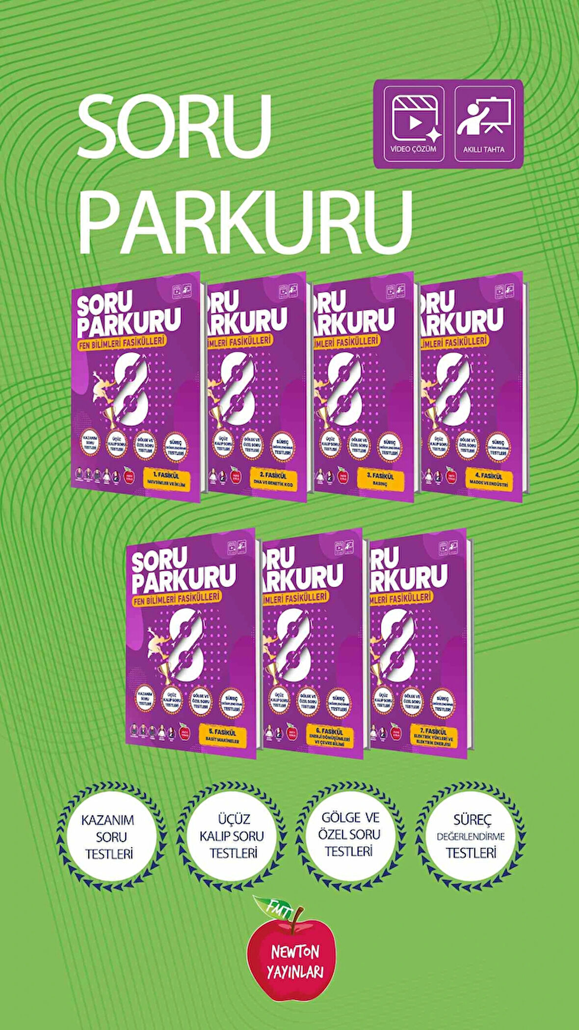Newton 8.Sınıf Soru Parkuru Fen Bilimleri Set Yeni