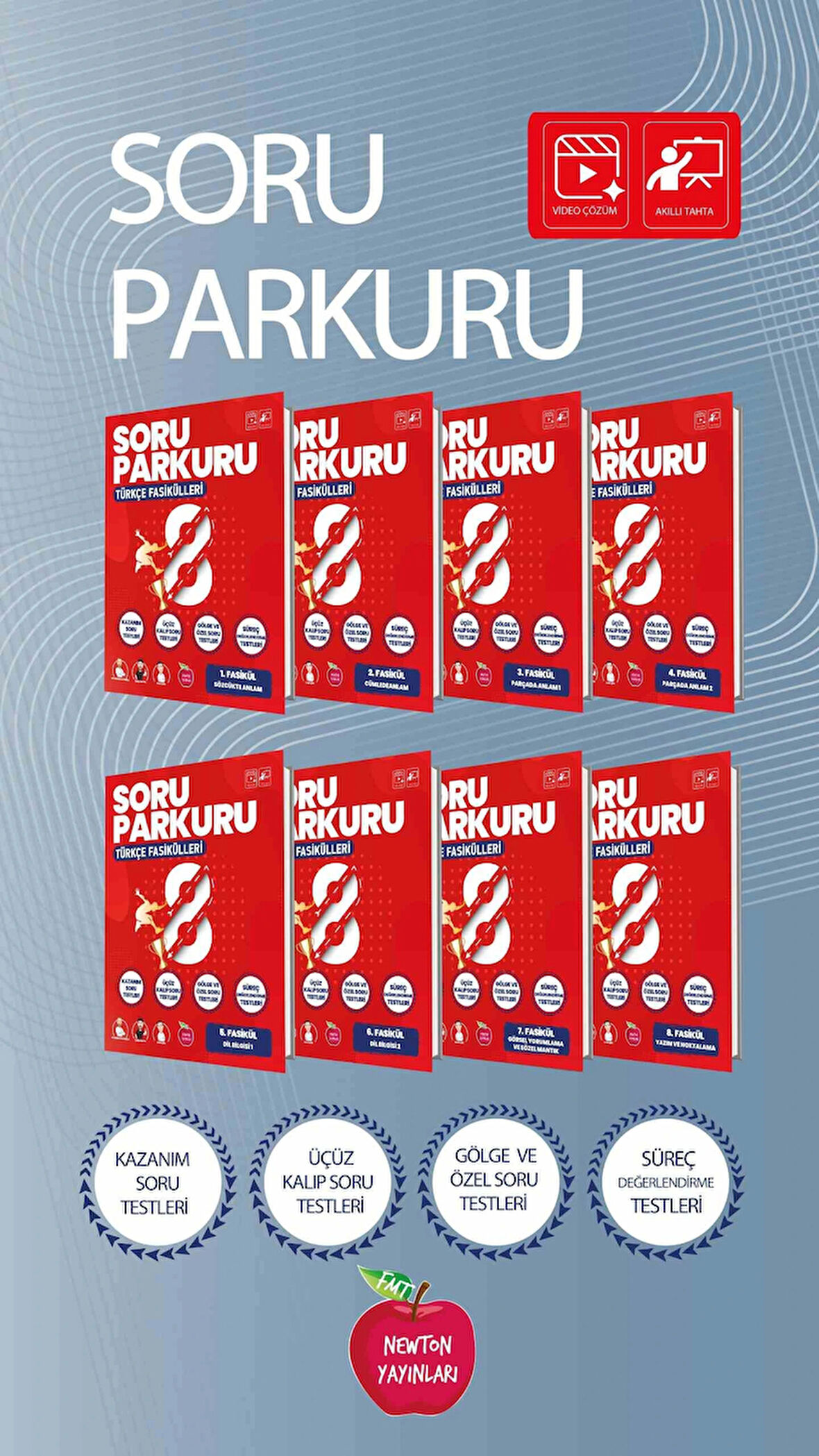 Newton 8.Sınıf Soru Parkuru Türkçe Set Yeni