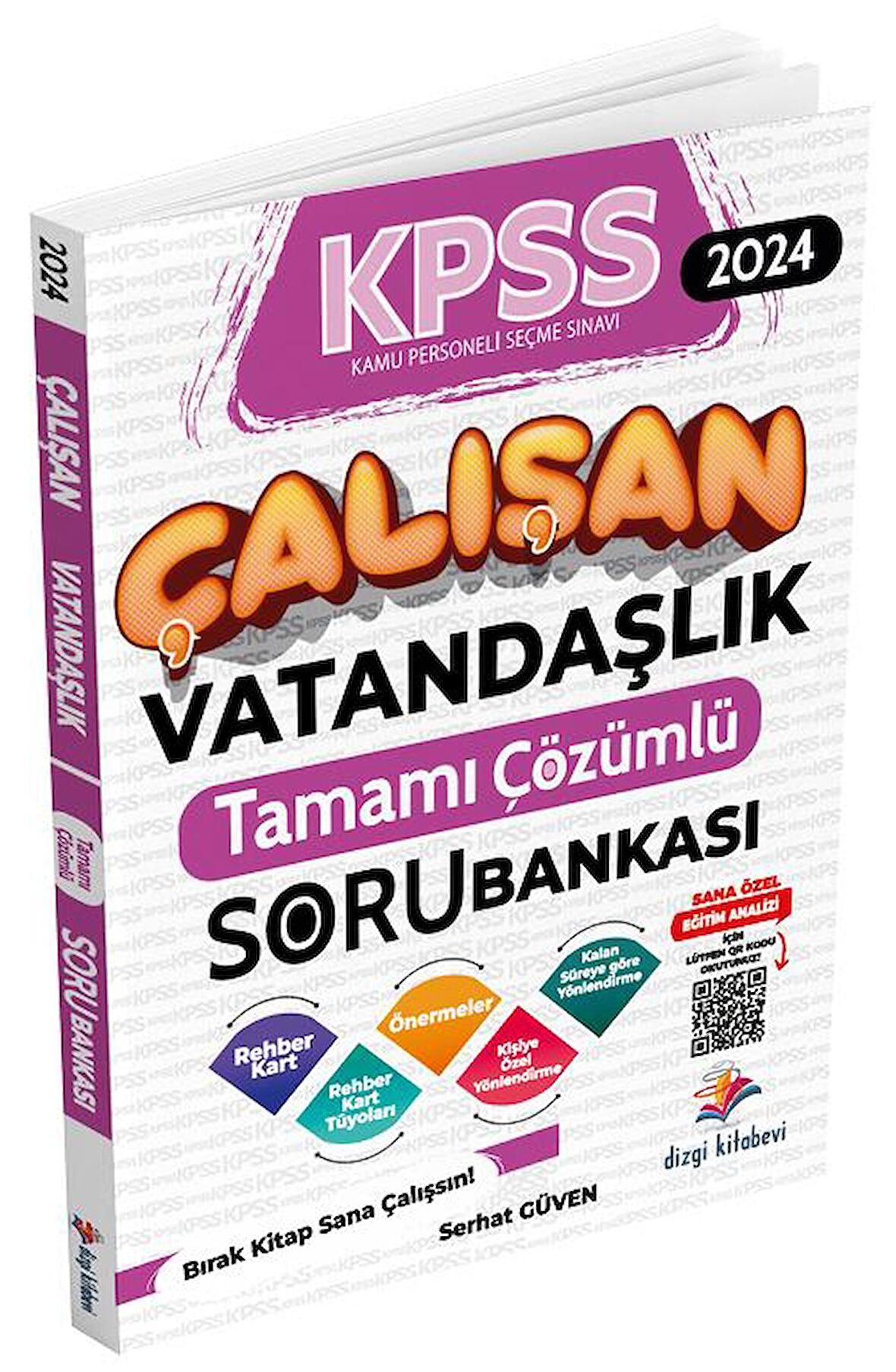 2024 KPSS Vatandaşlık Çalışan Soru Bankası Çözümlü Dizgi Kitap