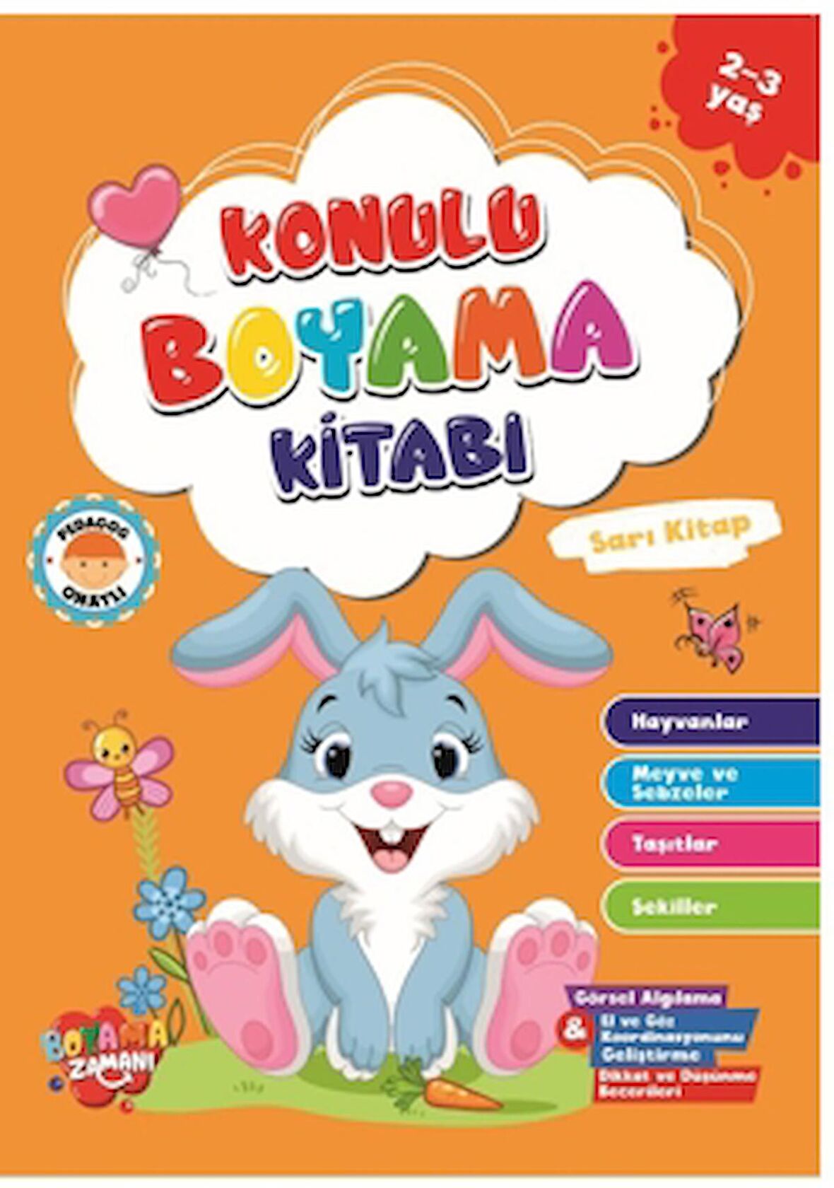 Konulu Boyama Serisi-Sarı Kitap 2-3 Yaş