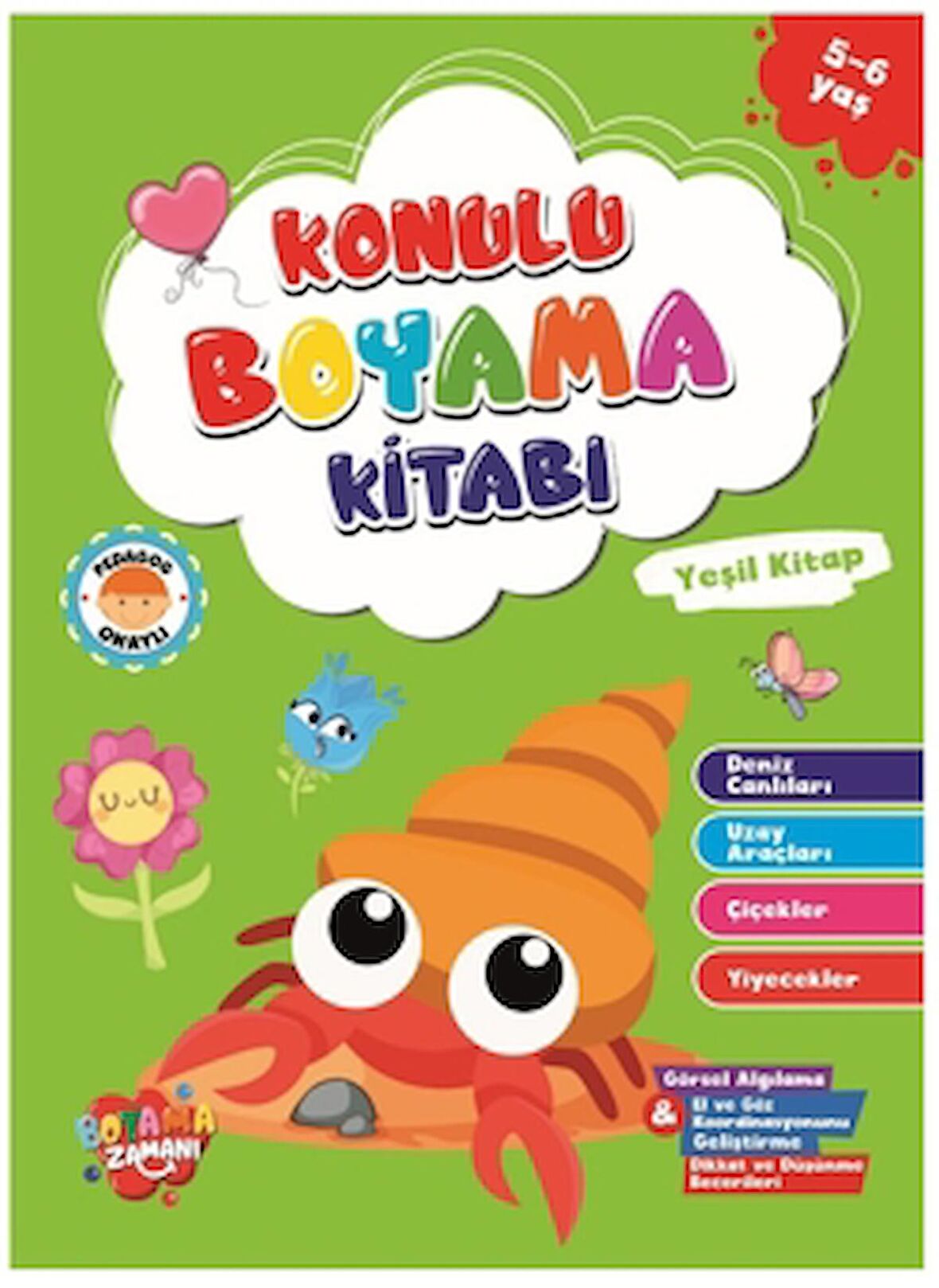 Konulu Boyama Serisi - Yeşil Kitap 5-6 Yaş