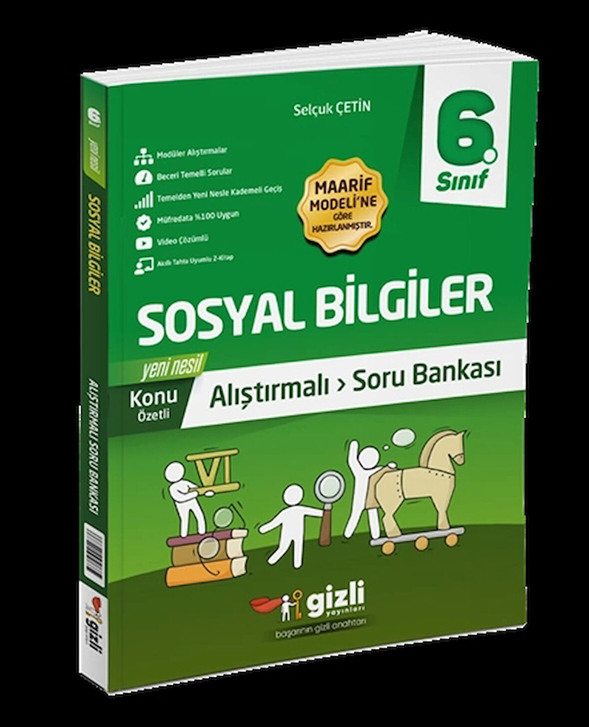 Gizli Yayınları 6. Sınıf Sosyal Bilgiler Alıştırmalı Soru Bankası Yeni