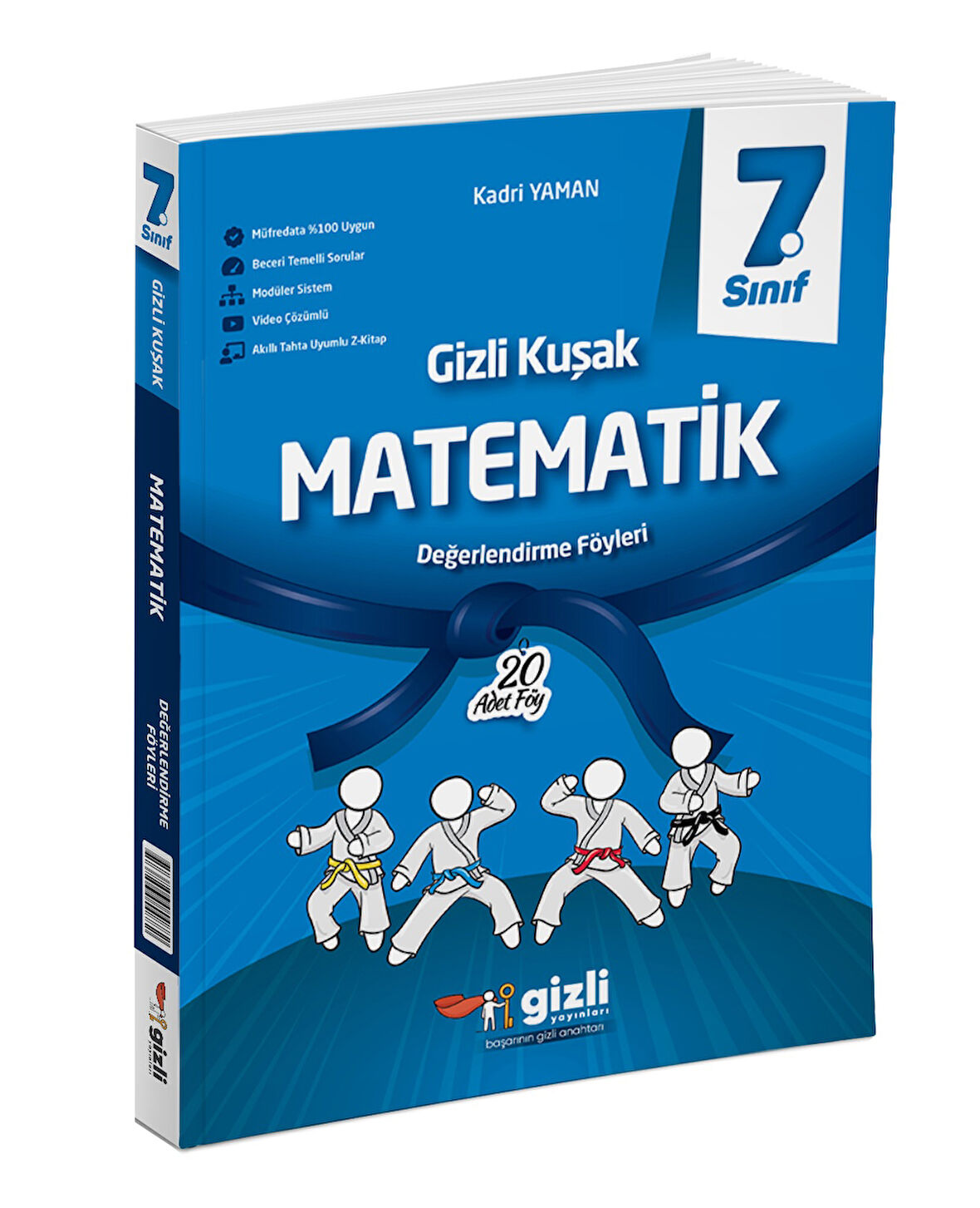 Gizli Yayınları 2025 7. Sınıf Matematik Değerlendirme Föyleri Gizli Kuşak Serisi
