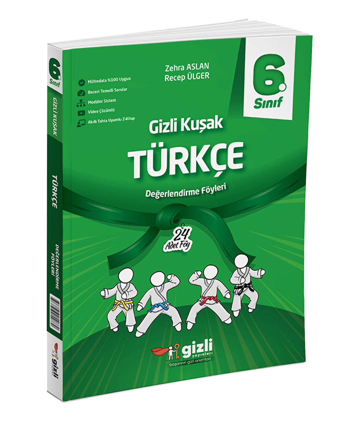 Gizli Yayınları 2025 6. Sınıf Türkçe Değerlendirme Föyleri Gizli Kuşak Serisi