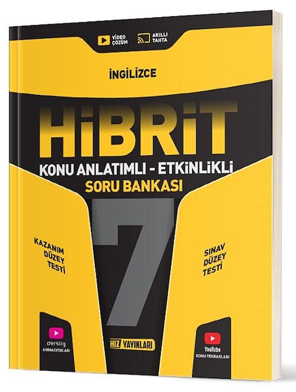 Hız Yayınları 7. Sınıf İngilizce Hibrit Konu Anlatımlı Etkinlikli Soru Bankası Hız Yayınları