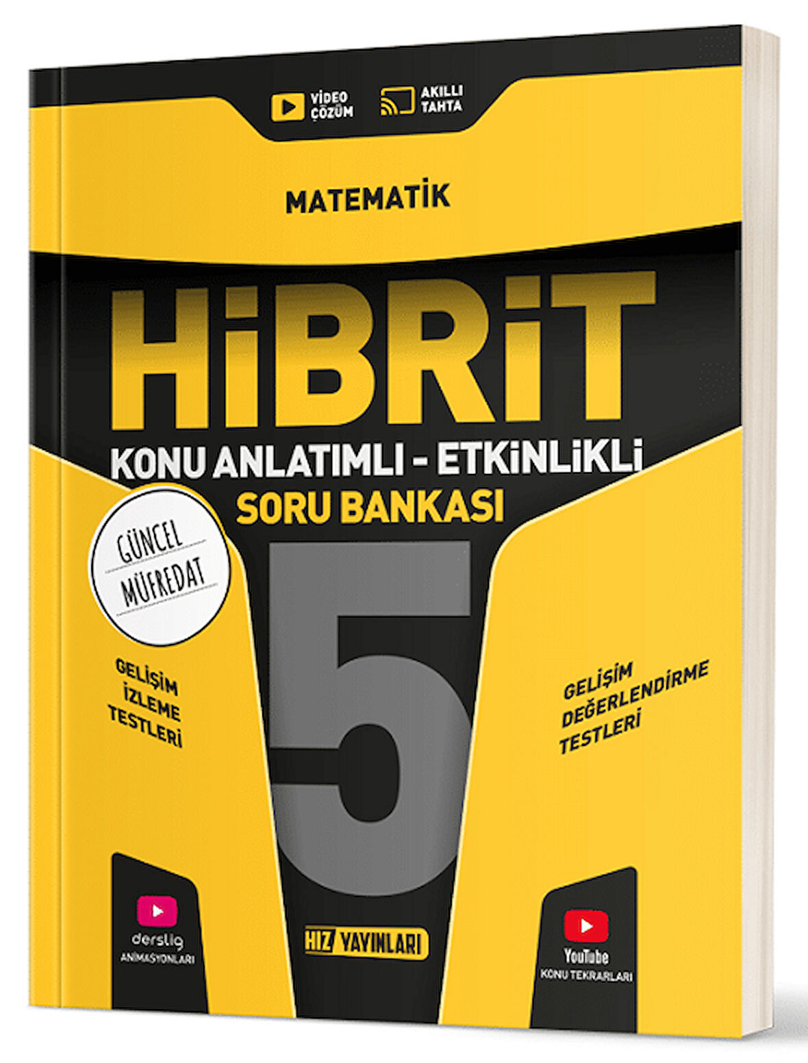 Hız Yayınları 5. Sınıf Matematik Hibrit Konu Anlatımlı Etkinlikli Soru Bankası Hız Yayınları