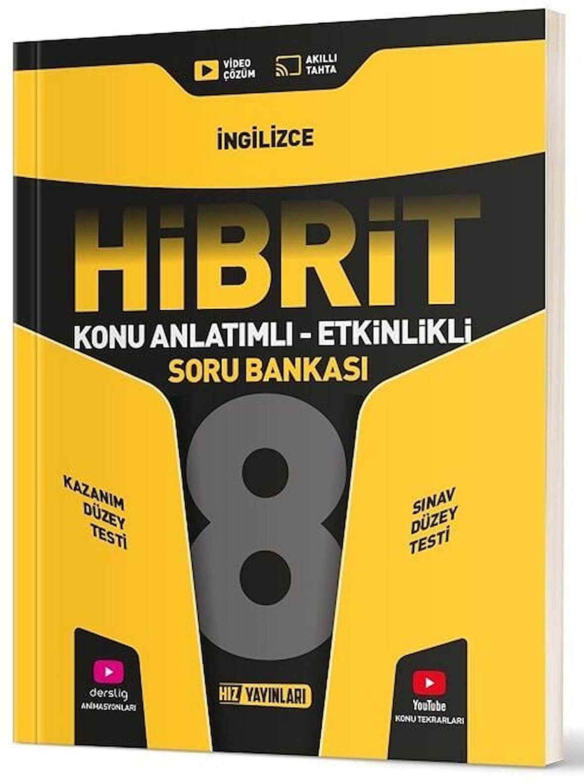 Hız Yayınları 8. Sınıf İngilizce Hibrit Konu Anlatımlı Etkinlikli Soru Bankası Hız Yayınları