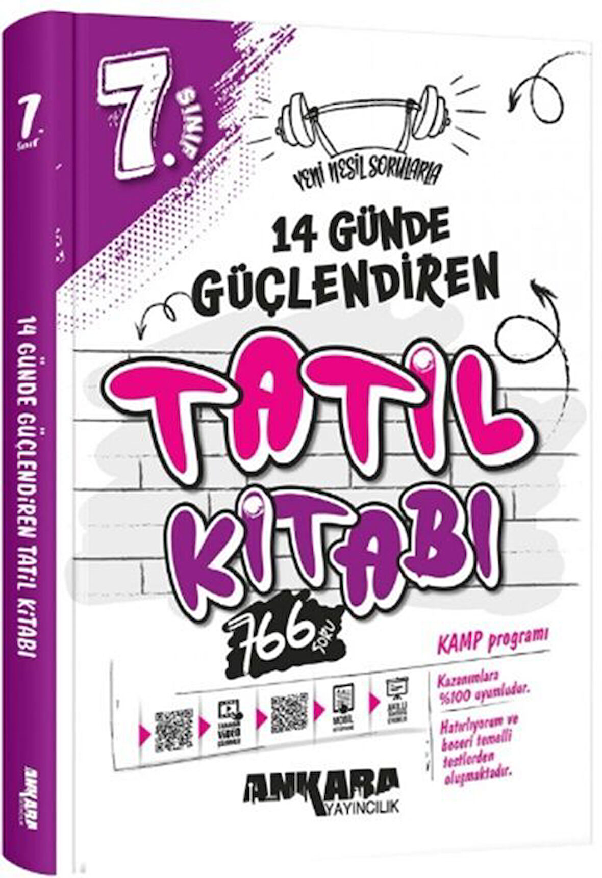 Ankara Yayıncılık 7. Sınıf 14 Günde Güçlendiren Tatil Kitabı