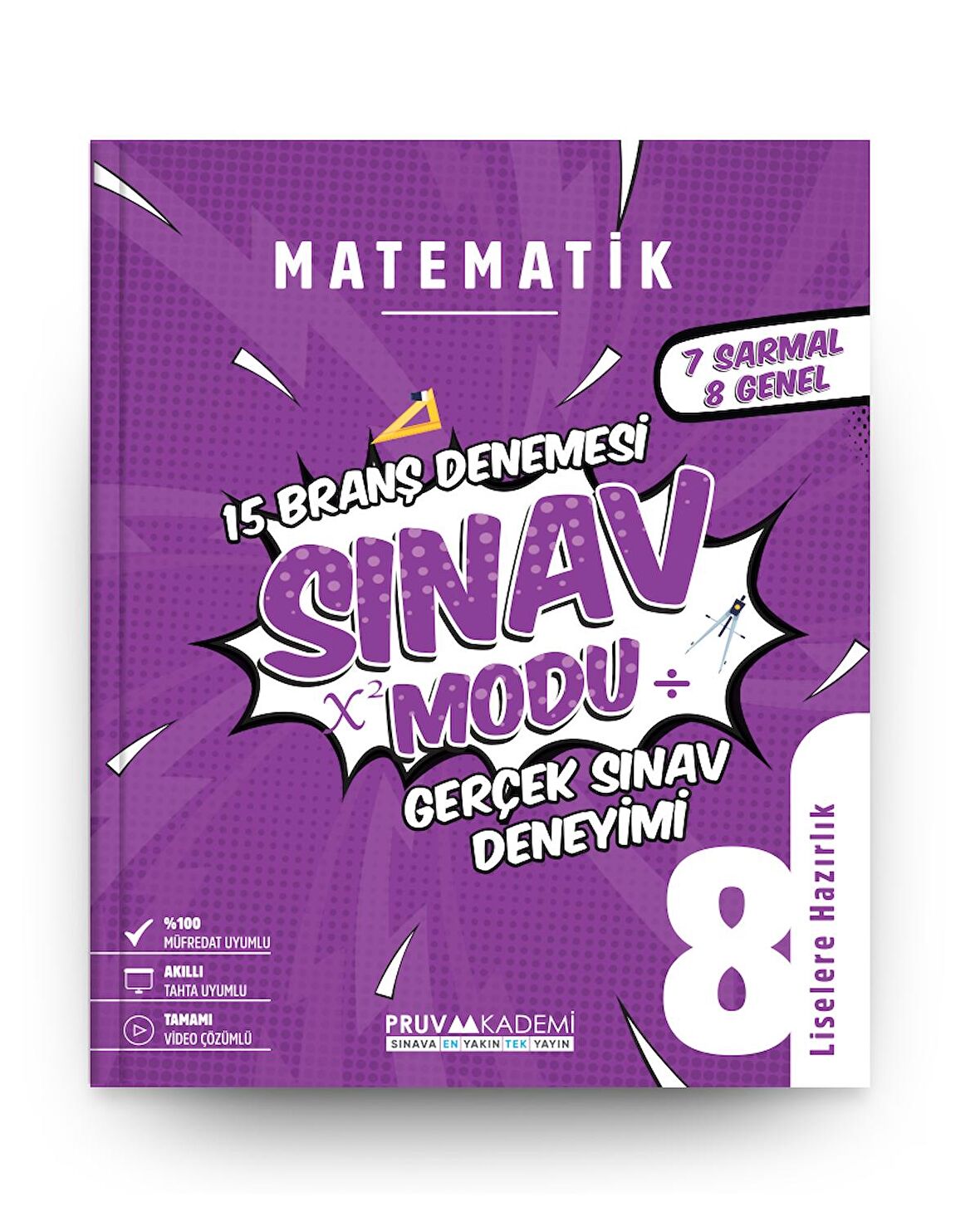 Pruva Akademi 8. Sınıf Matematik Sınav Modu 15 Deneme