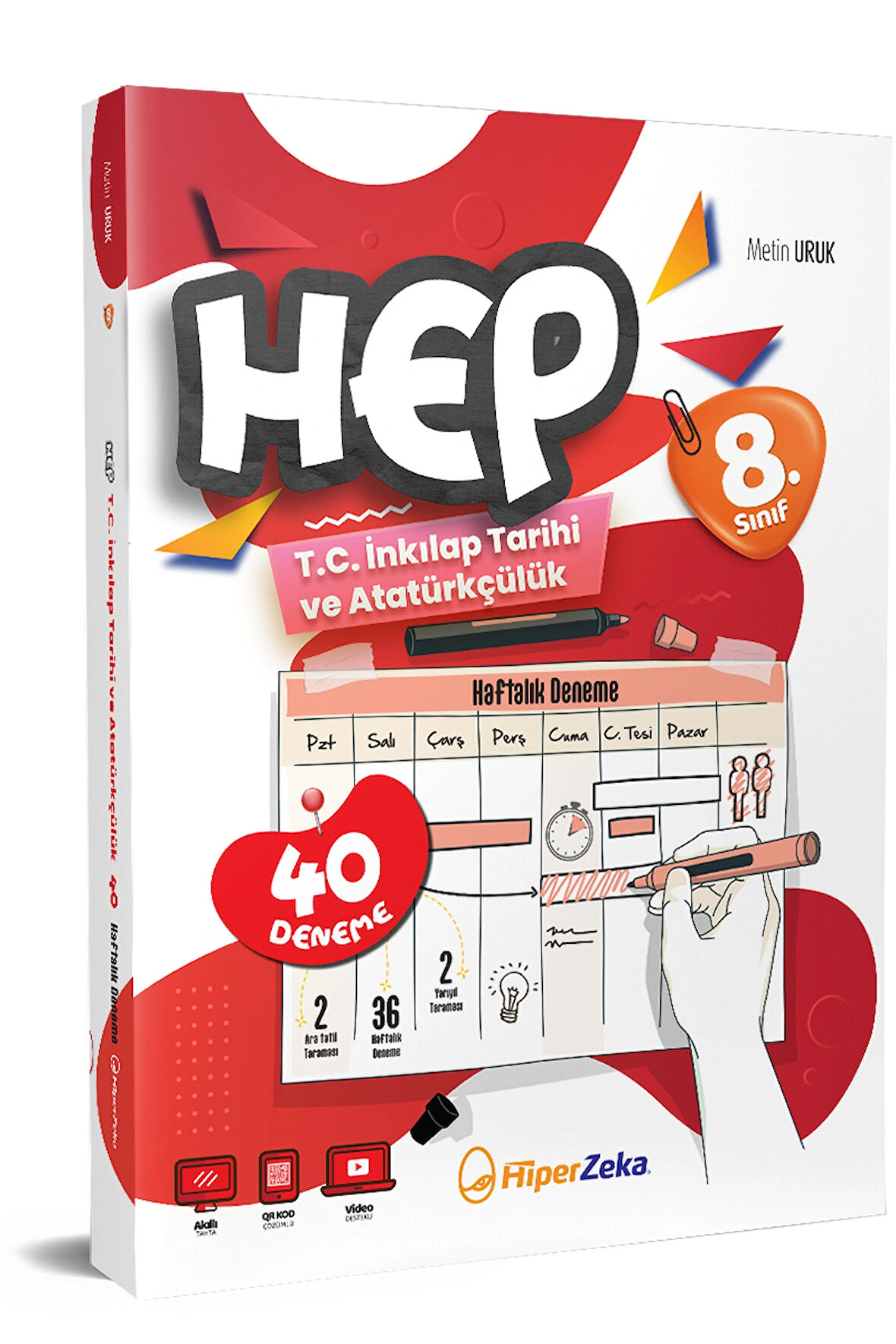 2025 8. Sınıf Haftalık HEP T.C. İnkılap Tarihi 40 Deneme