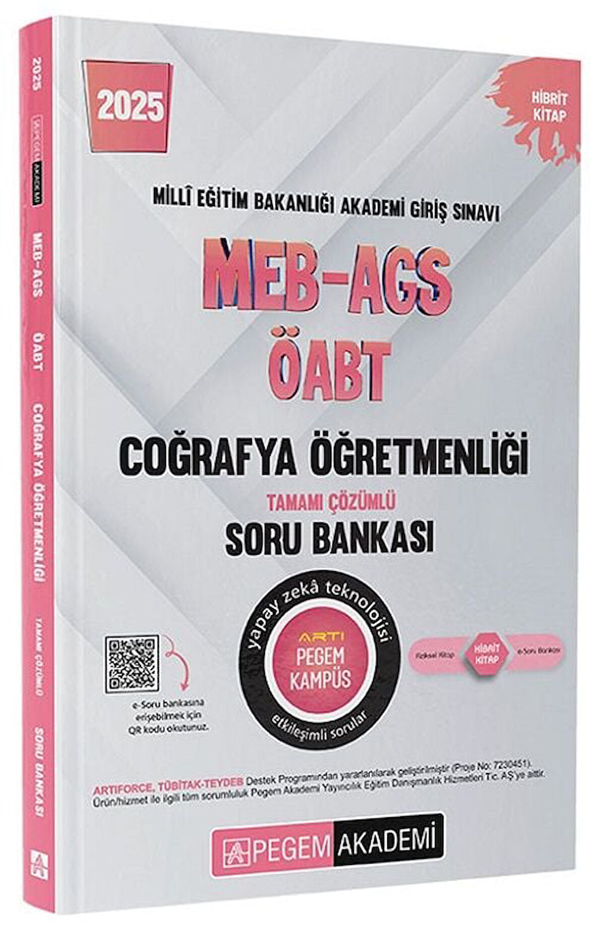 Pegem 2025 ÖABT Coğrafya Öğretmenliği Soru Bankası Çözümlü Pegem Akademi Yayınları