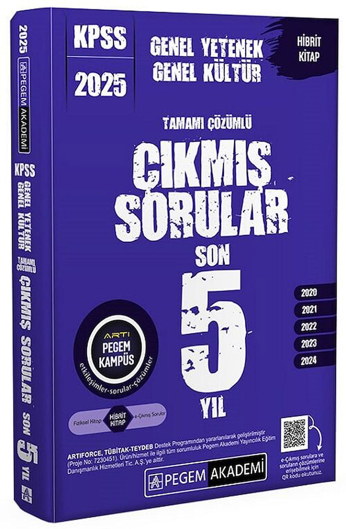 Pegem 2025 KPSS Genel Yetenek Genel Kültür Çıkmış Sorular Son 5 Sınav Çözümlü Pegem Akademi Yayın