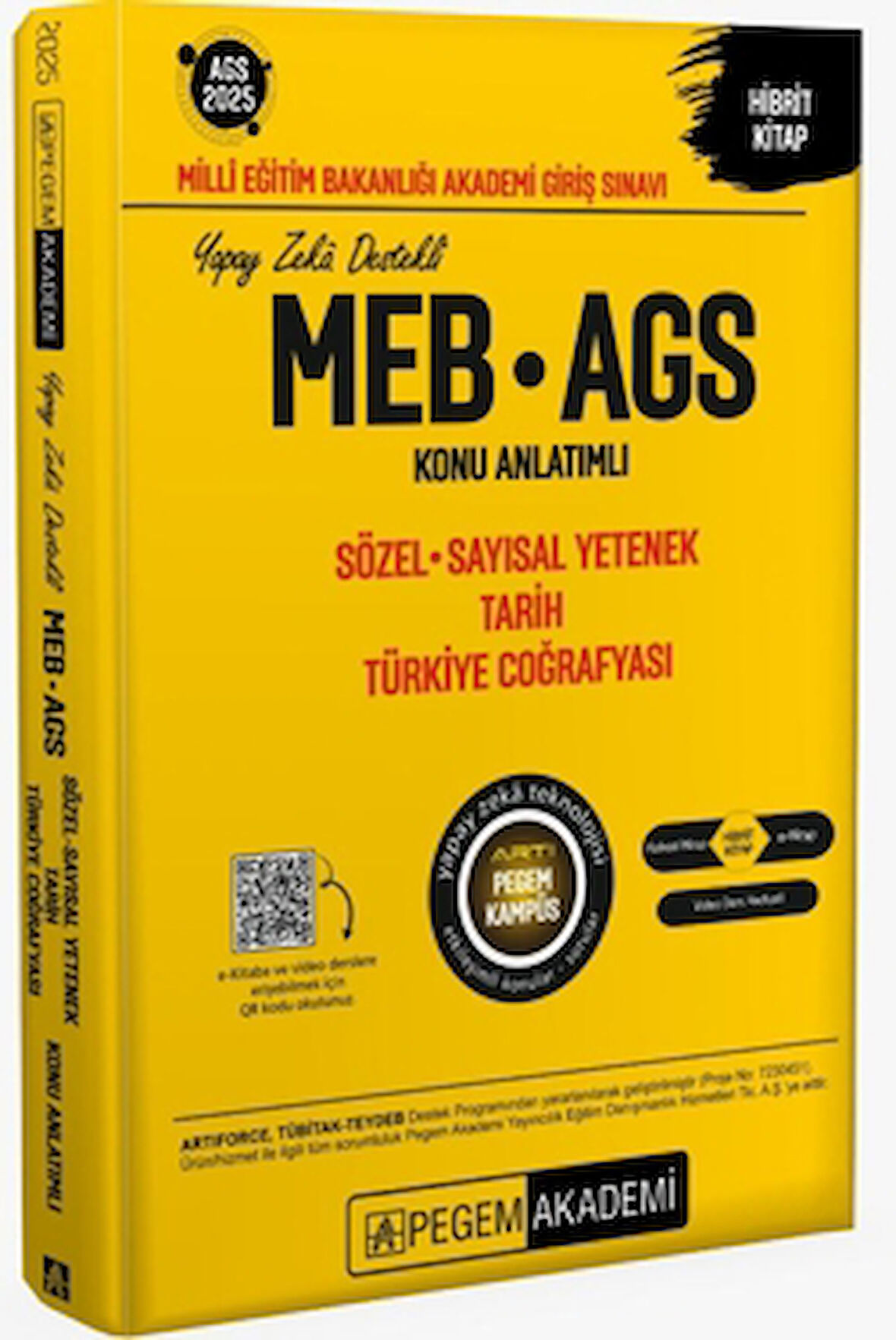 2025 MEB - AGS Konu Anlatımlı Sözel Sayısal Yetenek Tarih Türkiye Coğrafyası