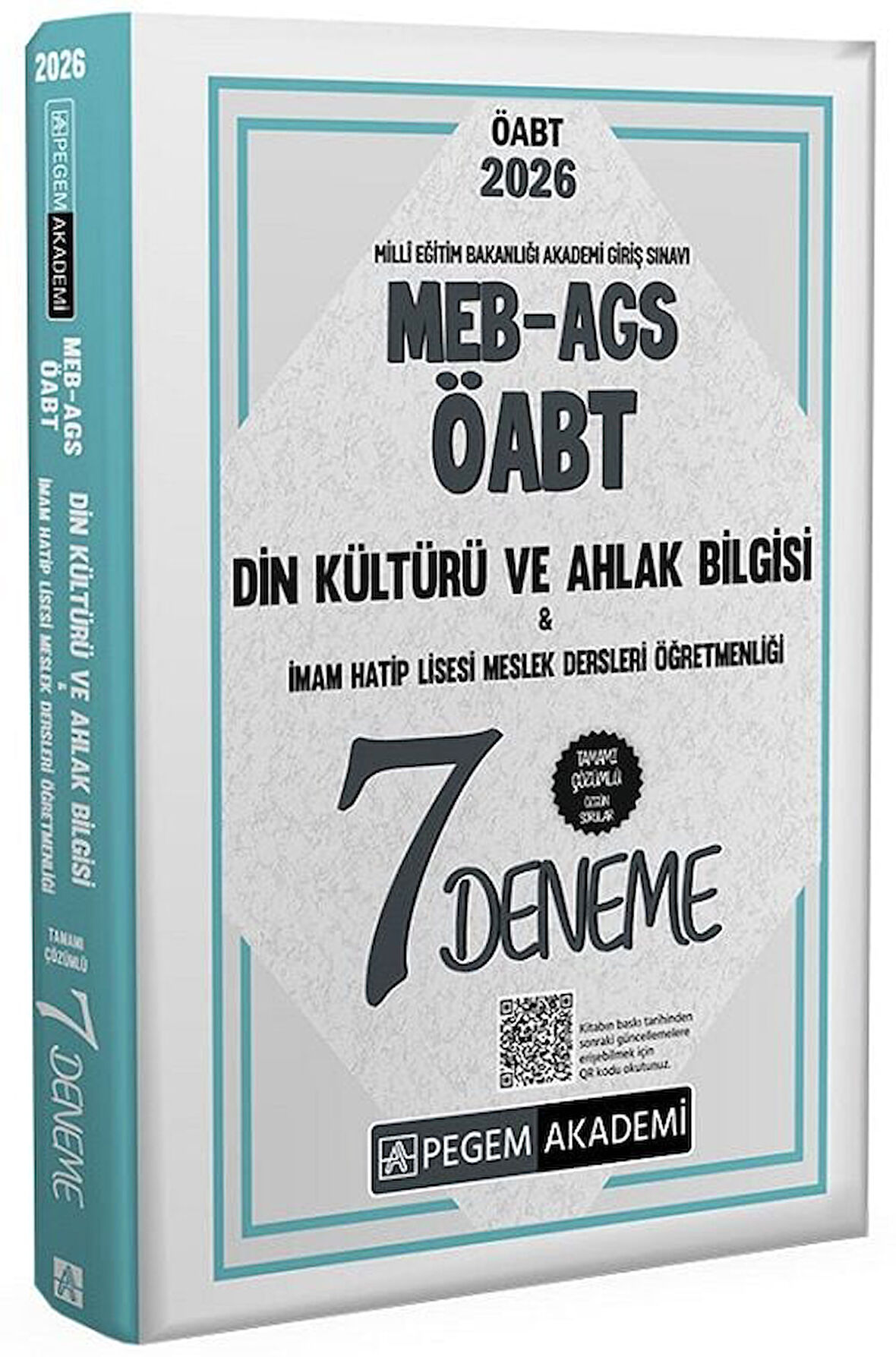Pegem 2026 ÖABT MEB-AGS Din Kültürü ve Ahlak Bilgisi Öğretmenliği 7 Deneme Çözümlü Pegem Akademi Yayınları