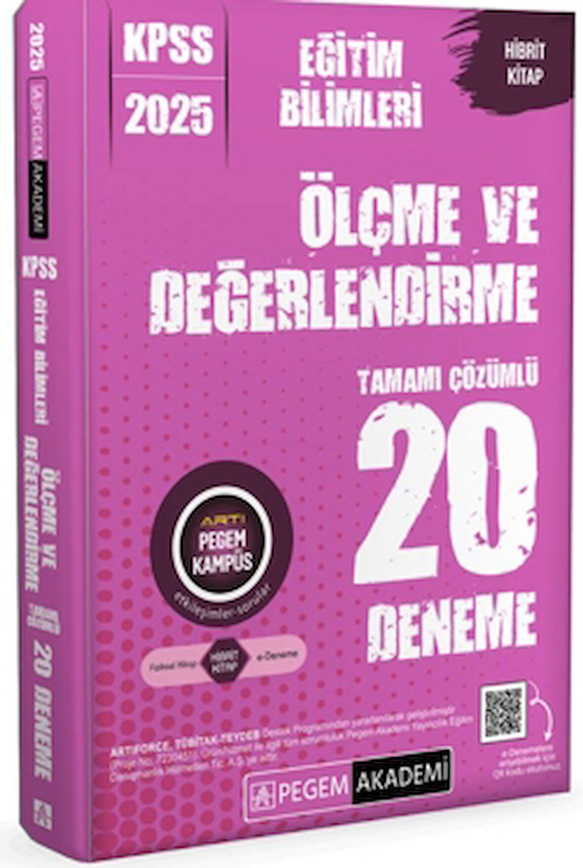 2025 KPSS Eğitim Bilimleri Ölçme ve Değerlendirme Tamamı Çözümlü 20 Deneme