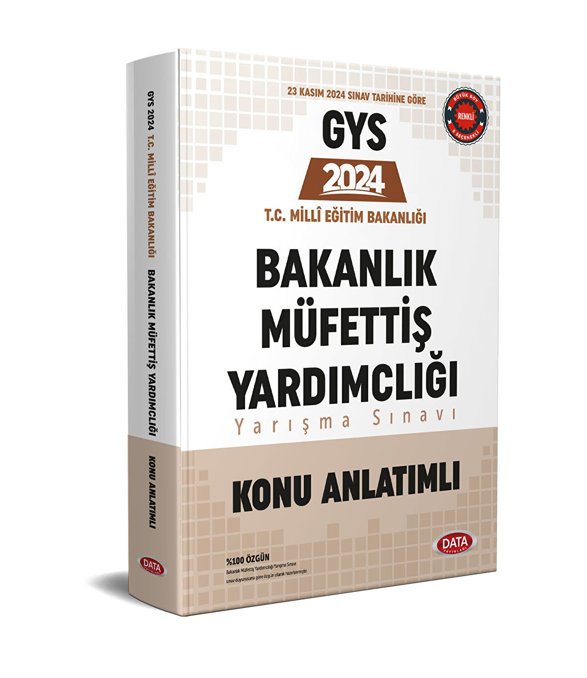 Data 2024 GYS MEB Milli Eğitim Bakanlığı Bakanlık Müfettiş Yardımcılığı Konu Anlatımlı Data Yayın