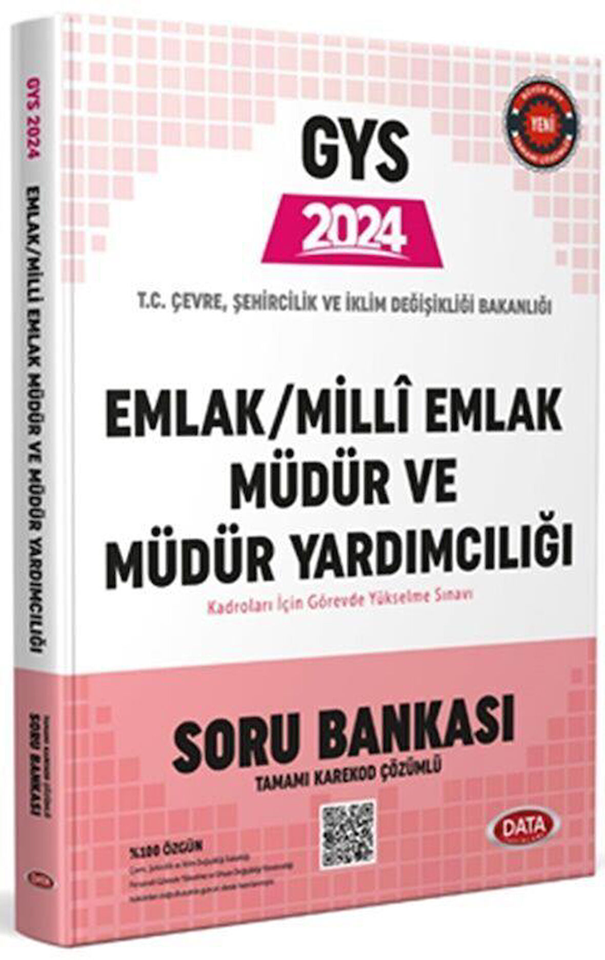 2024 GYS Çevre Şehircilik ve İklim Değişikliği Emlak ve Milli Emlak Müdür Yardımcılığı Soru Bankası Data Yayınları