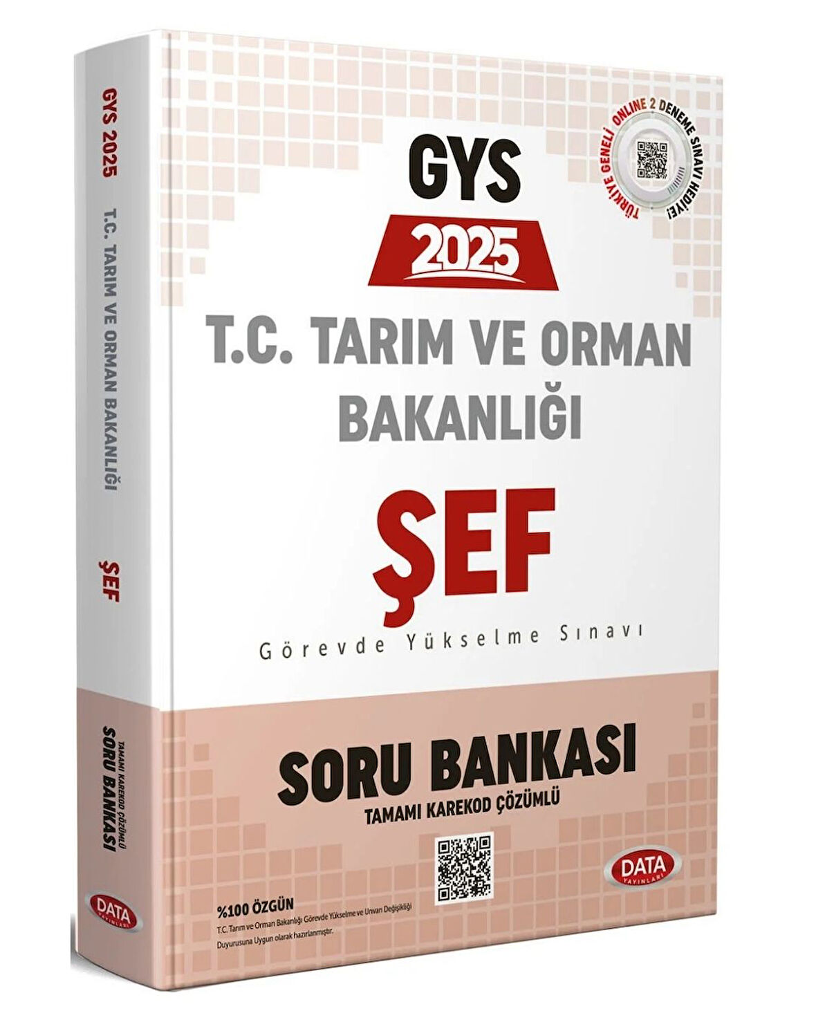 Data 2025 GYS Tarım ve Orman Bakanlığı Şef GYS Soru Bankası Karekod Çözümlü Data Yayınları