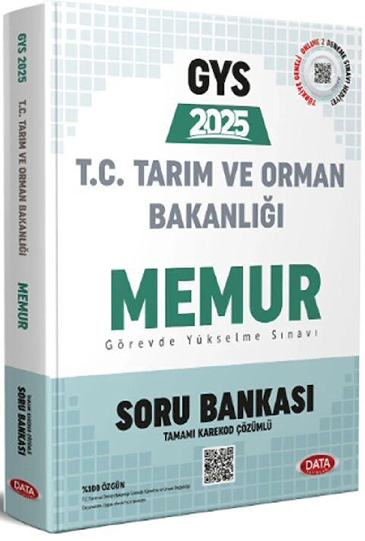 Data 2025 GYS Tarım ve Orman Bakanlığı Memur Soru Bankası Çözümlü Görevde Yükselme Data Yayınları