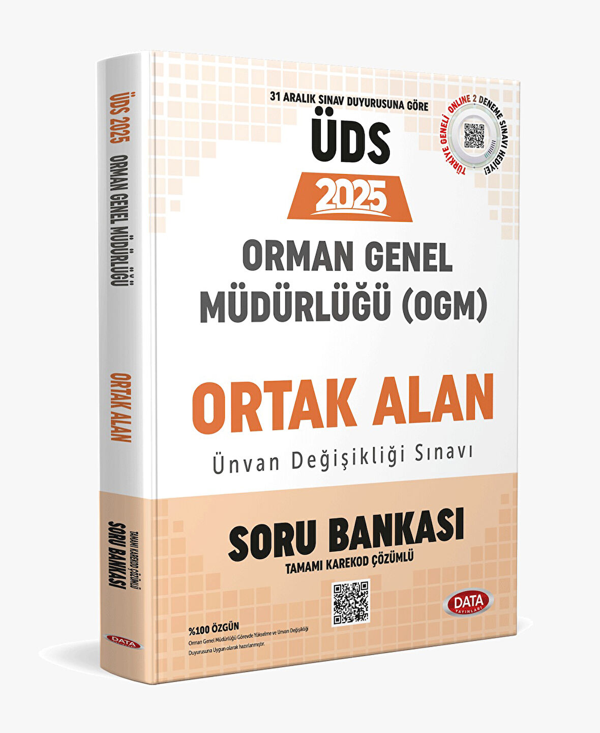 Data 2025 ÜDS Orman Genel Müdürlüğü Ünvan Değişikliği Ortak Alan Soru Bankası Karekod Çözümlü