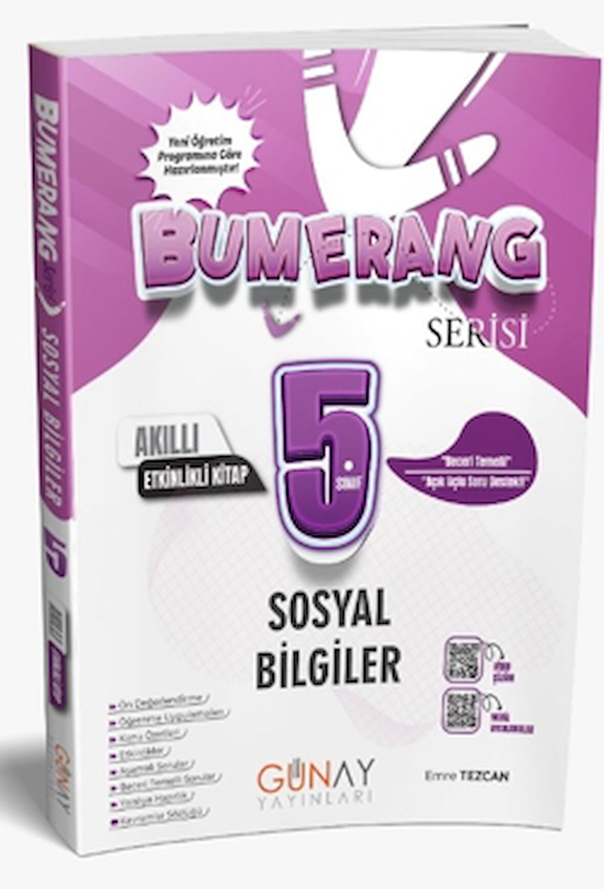 5. Sınıf Bumerang Sosyal Bilgiler Etkinlikli Akıllı Defter Kitap