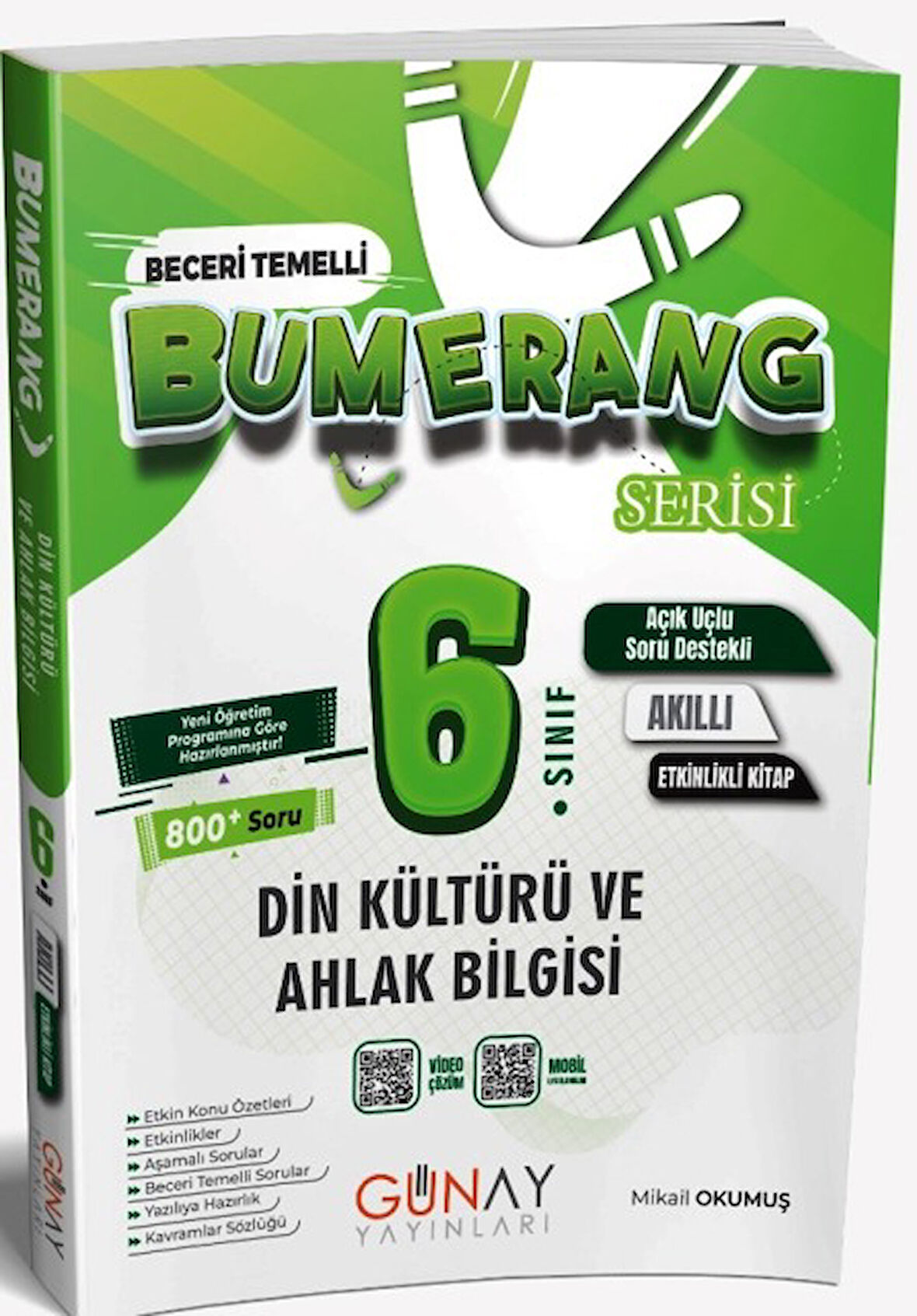 6. Sınıf Din Kültürü ve Ahlak Bilgisi Bumerang Akıllı Defter 2026