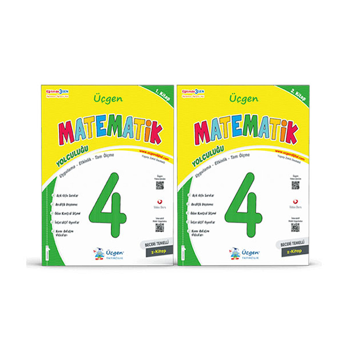 4. Sınıf Yeni Nesil Matematik 1. ve 2. Kitap Üçgen Yayınları