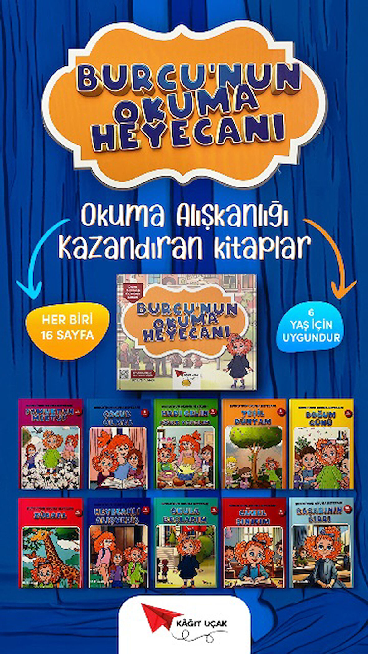 Burcu'nun Okuma Heyecanı Seti (10 Kitap) - 1. Sınıf