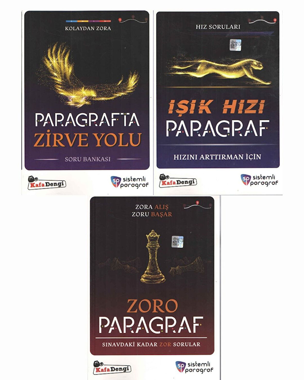 Sistemli Paragraf Zirve Yolu + Işık Hızı + Zoro Paragraf 3lü Set Kafa Dengi Yayınları