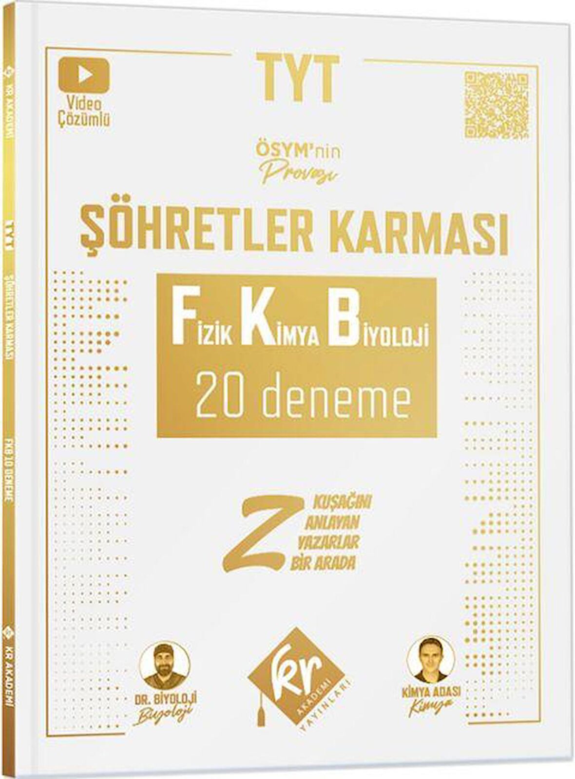 TYT Şöhretler Karması Fizik Kimya Biyoloji 20 Deneme KR Akademi