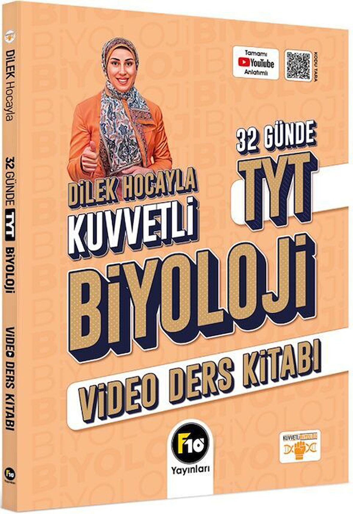 F10 TYT Biyoloji Dilek Hocayla 32 Günde Video Ders Kitabı F10 Yayınları