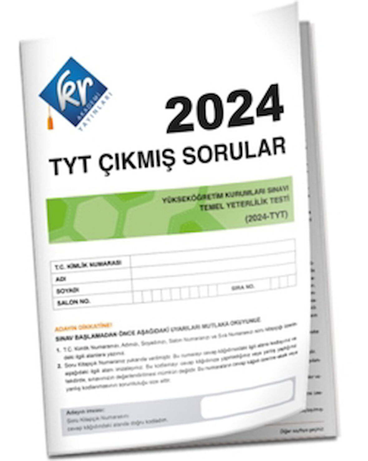 2024 TYT Çıkmış Sorular Tıpkı Basım Kitapçığı