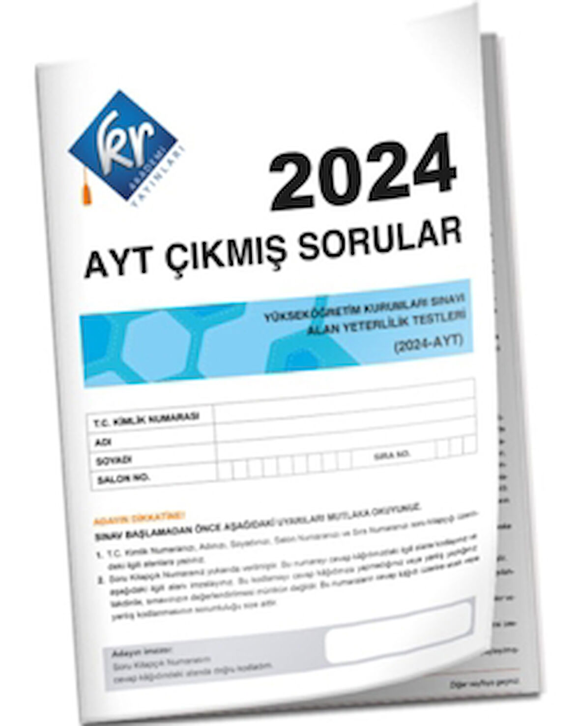 2024 AYT Çıkmış Sorular Tıpkı Basım Kitapçığı