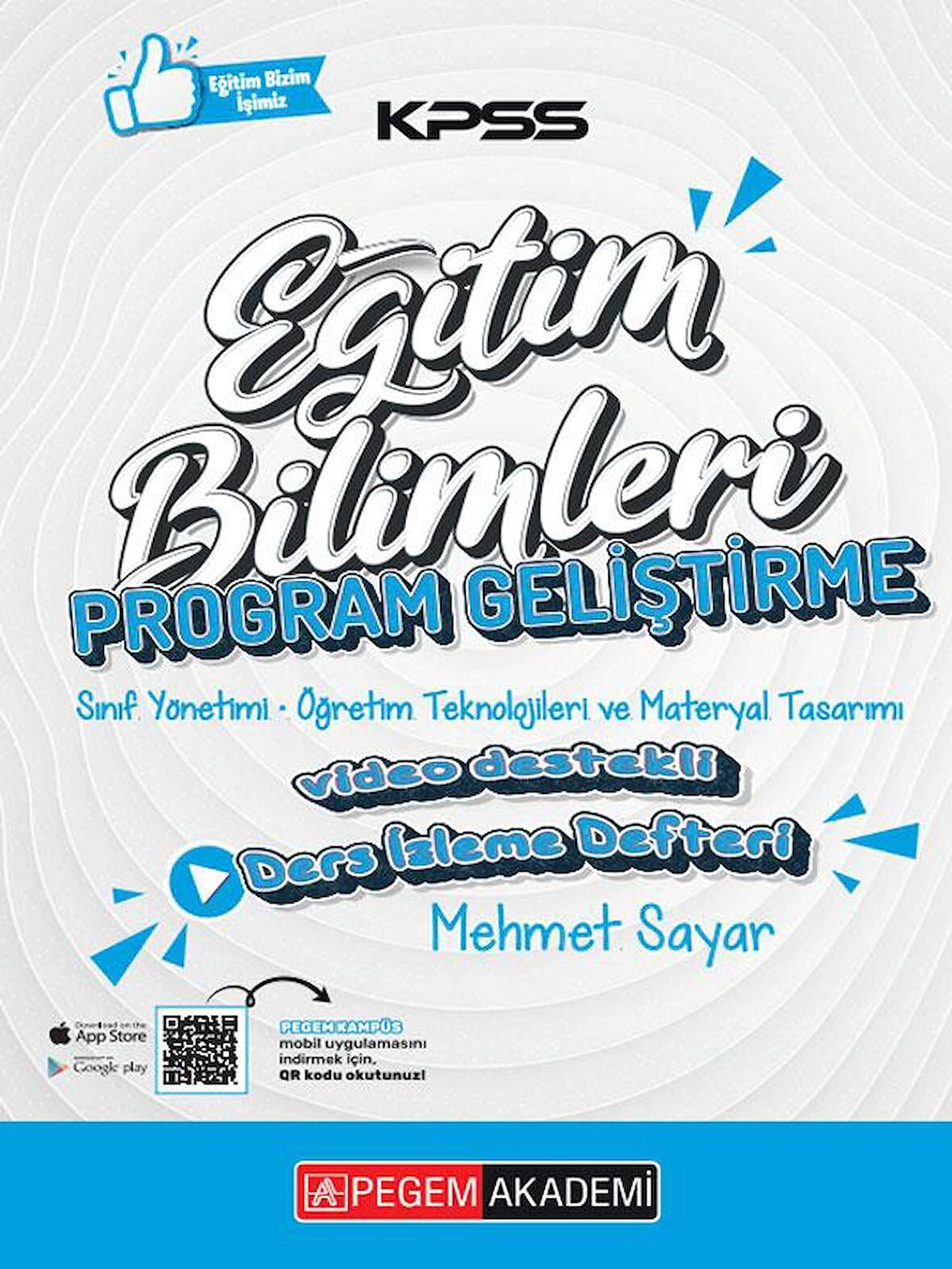 KPSS Eğitim Bilimleri Program Geliştirme Ders İzleme Defteri