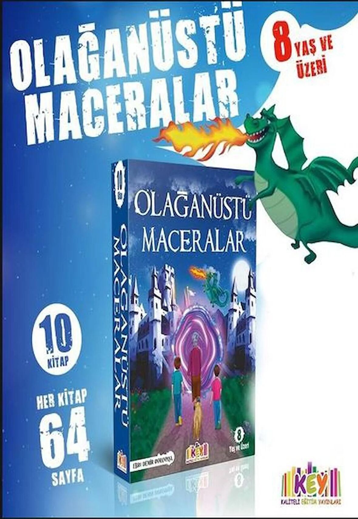 OLAĞANÜSTÜ MACERALAR SERİSİ (10 KİTAP) Key Yayınları