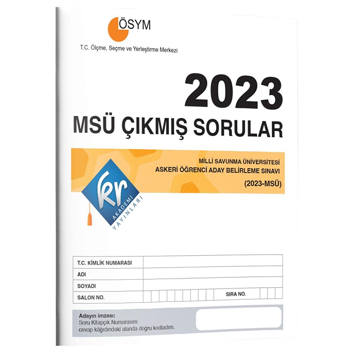 2023 MSÜ Çıkmış Sorular Tıpkı Basım Kitapçığı