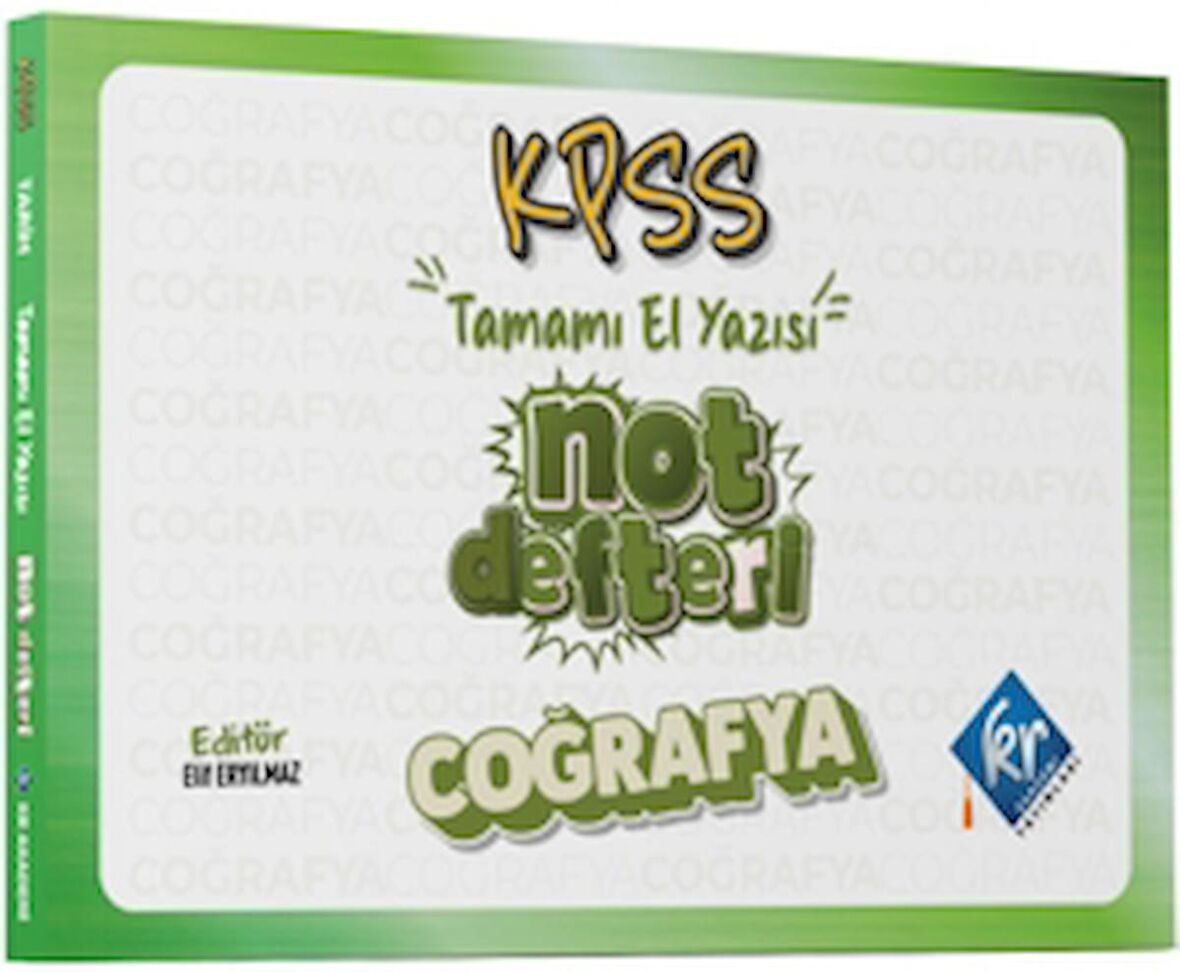 KPSS Coğrafya Konu Anlatımlı Not Defteri
