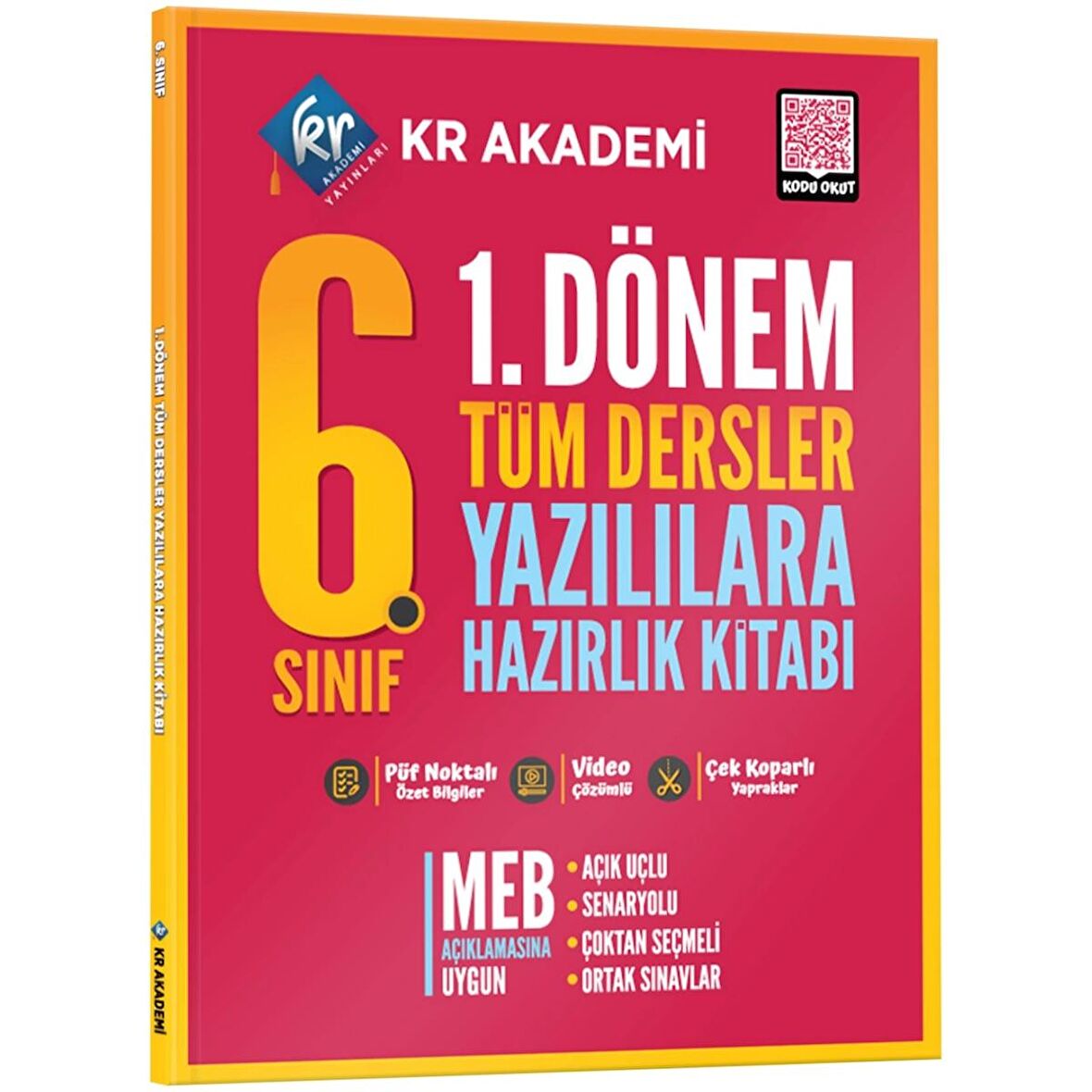 6. Sınıf 1. Dönem Tüm Dersler Yazılılara Hazırlık Kitabı