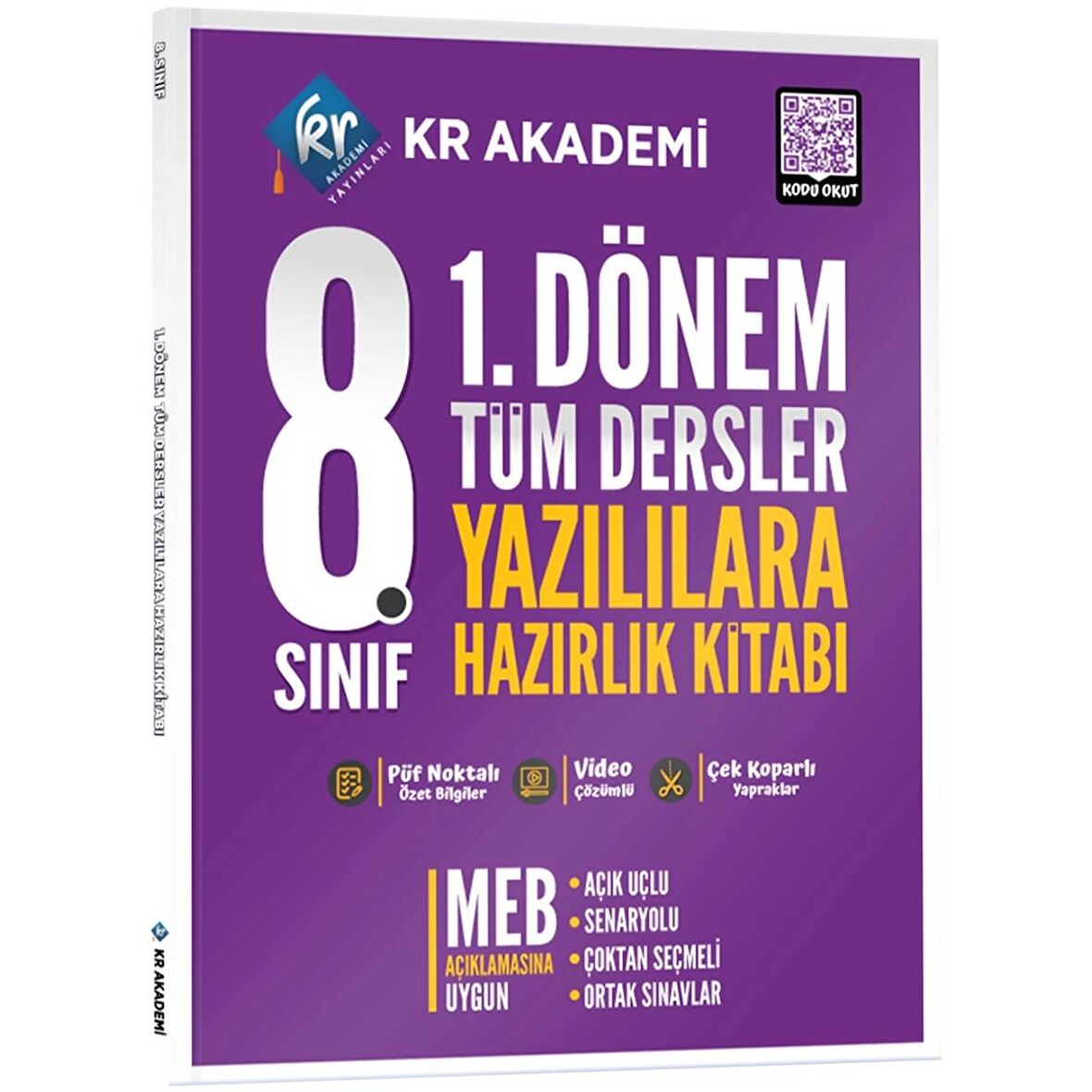 8. Sınıf 1. Dönem Tüm Dersler Yazılılara Hazırlık Kitabı
