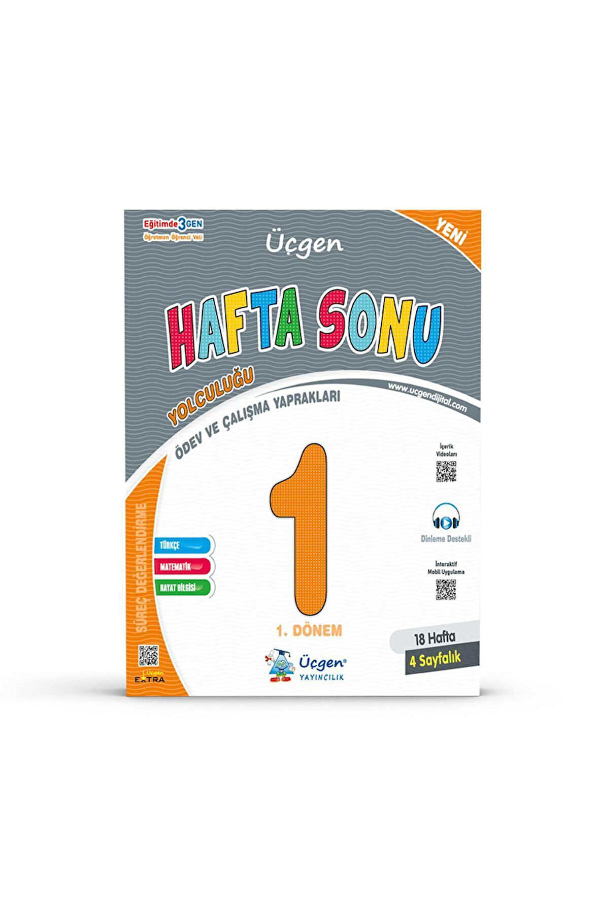 1.Sınıf - Hafta Sonu - 1. Dönem - Ödev ve Çalışma Yaprakları 18 Hafta