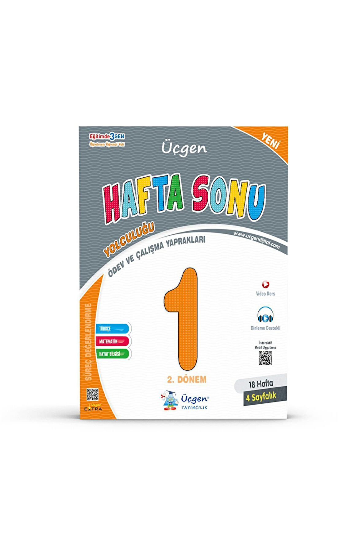 1.Sınıf – Hafta Sonu – 2. Dönem – Ödev ve Çalışma Yaprakları 18 Hafta